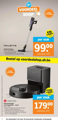 Albert Heijn Folder week / de la semaine 42 - Voorbeeld van een folder van Albert Heijn, geldig van 12/10/2026 | Pagina: 30 | Producten: Steelstofzuiger, Robot