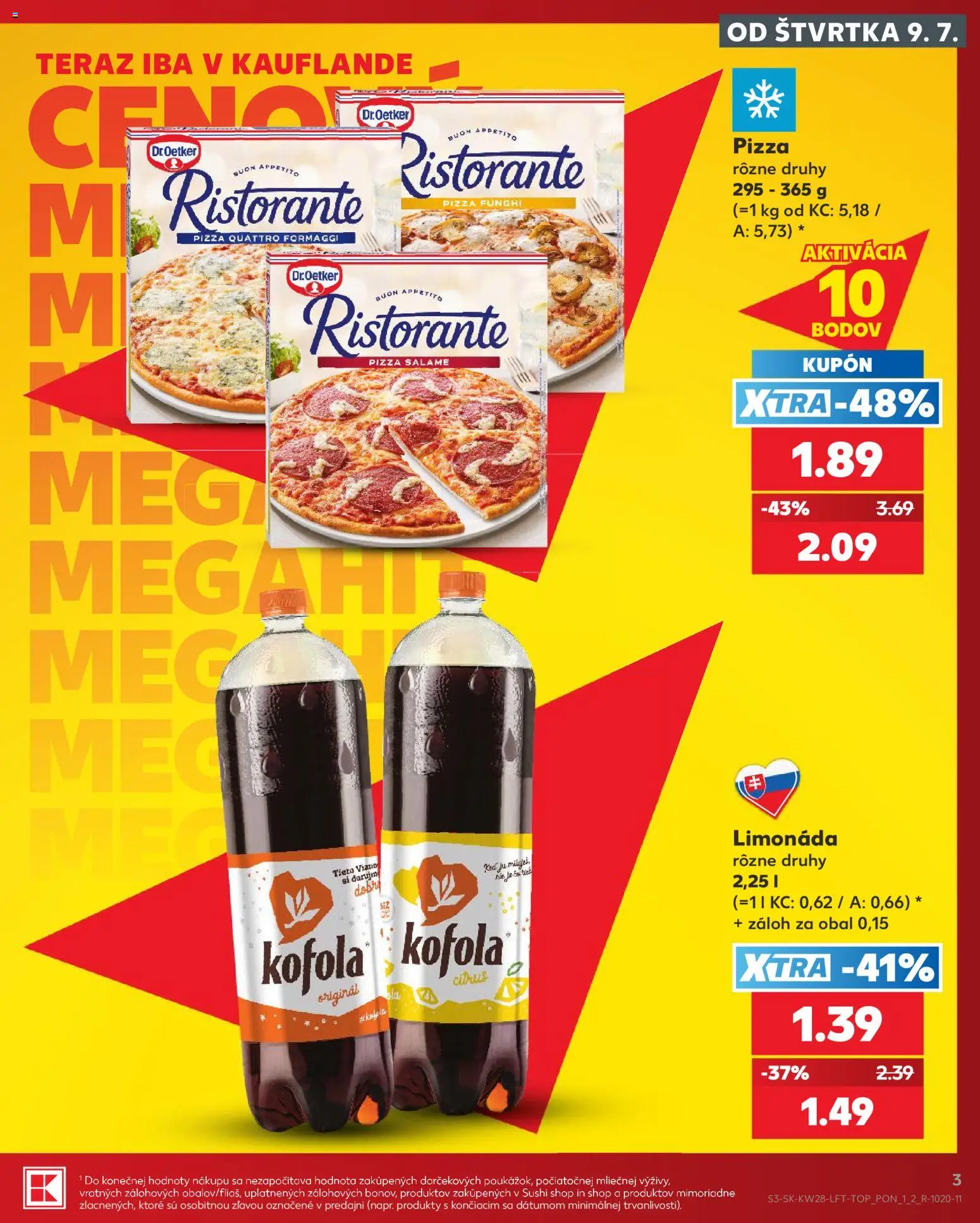 Kaufland SK akciós ujság - amely érvényes a következő dátumtól: 2026.07.09. | Oldal: 3