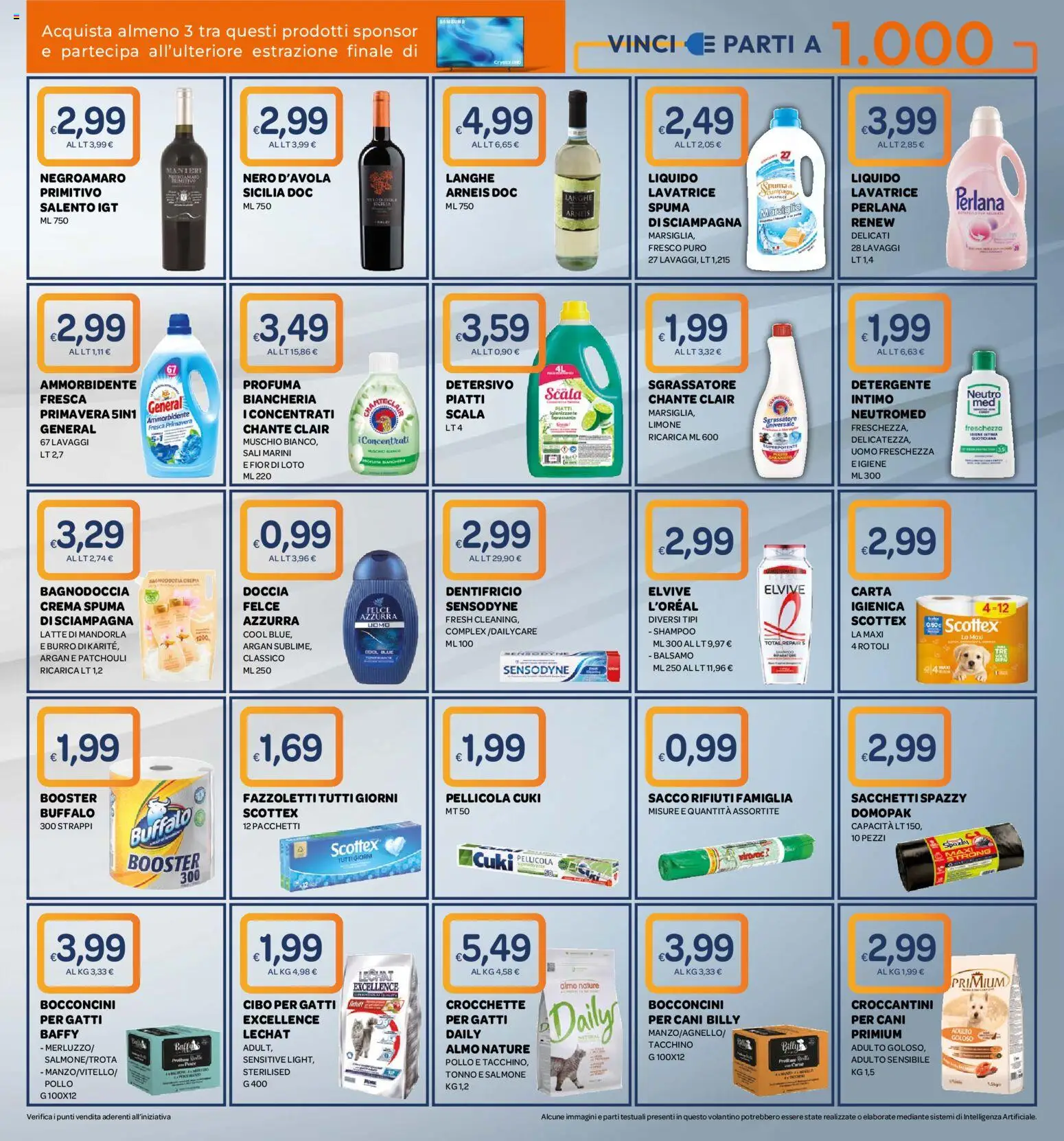 Volantino Ekom del 20/10/2026 | Pagina: 5 | Prodotti: Sacco rifiuti, Salmone, Detergente, Limone