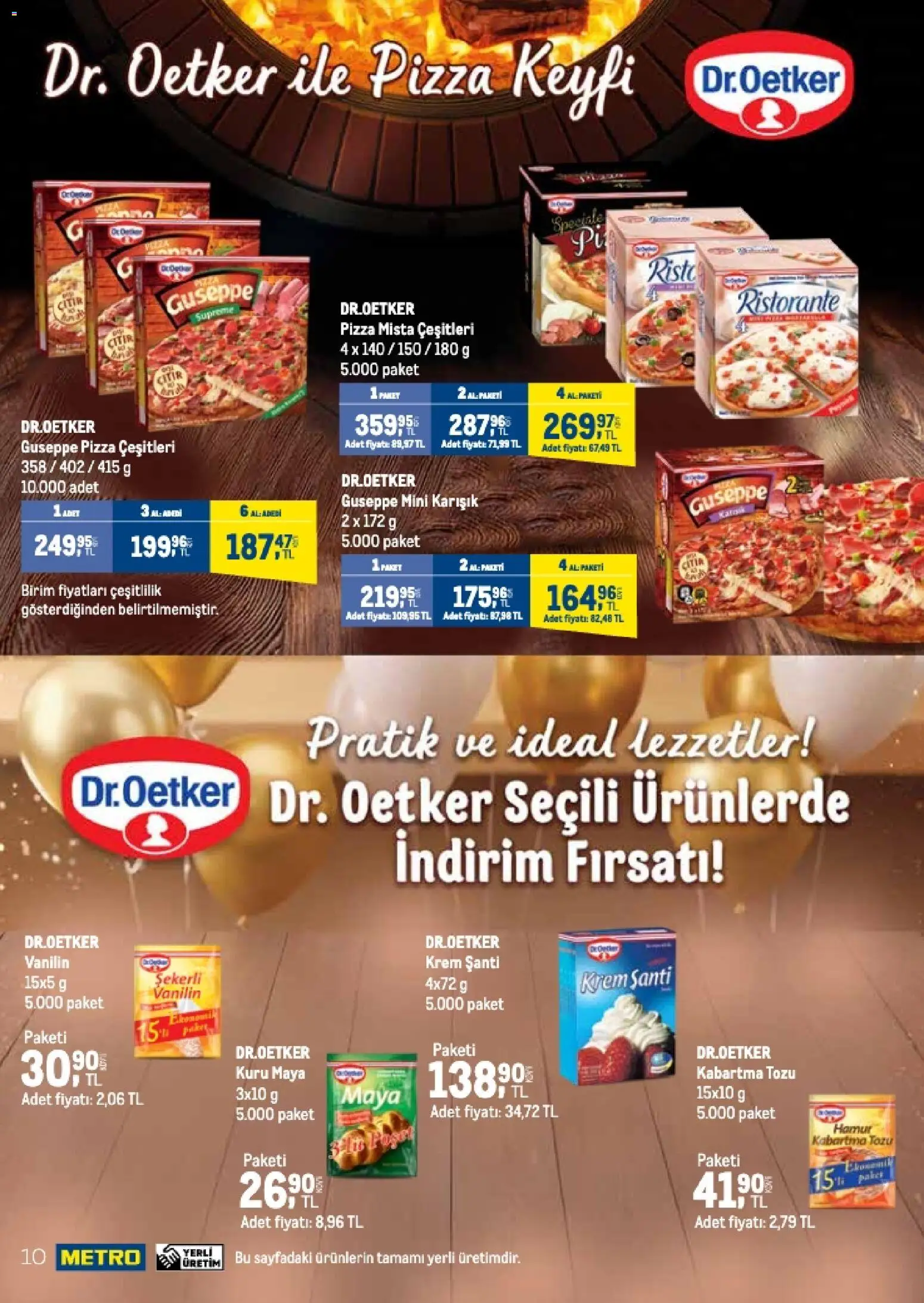 Metro - Q4 Tedarikçi Flyer - 23 Eylül 2026 tarihinden itibaren geçerlidir | Sayfa: 10 | Ürünler: Krem, Pizza, Kabartma tozu