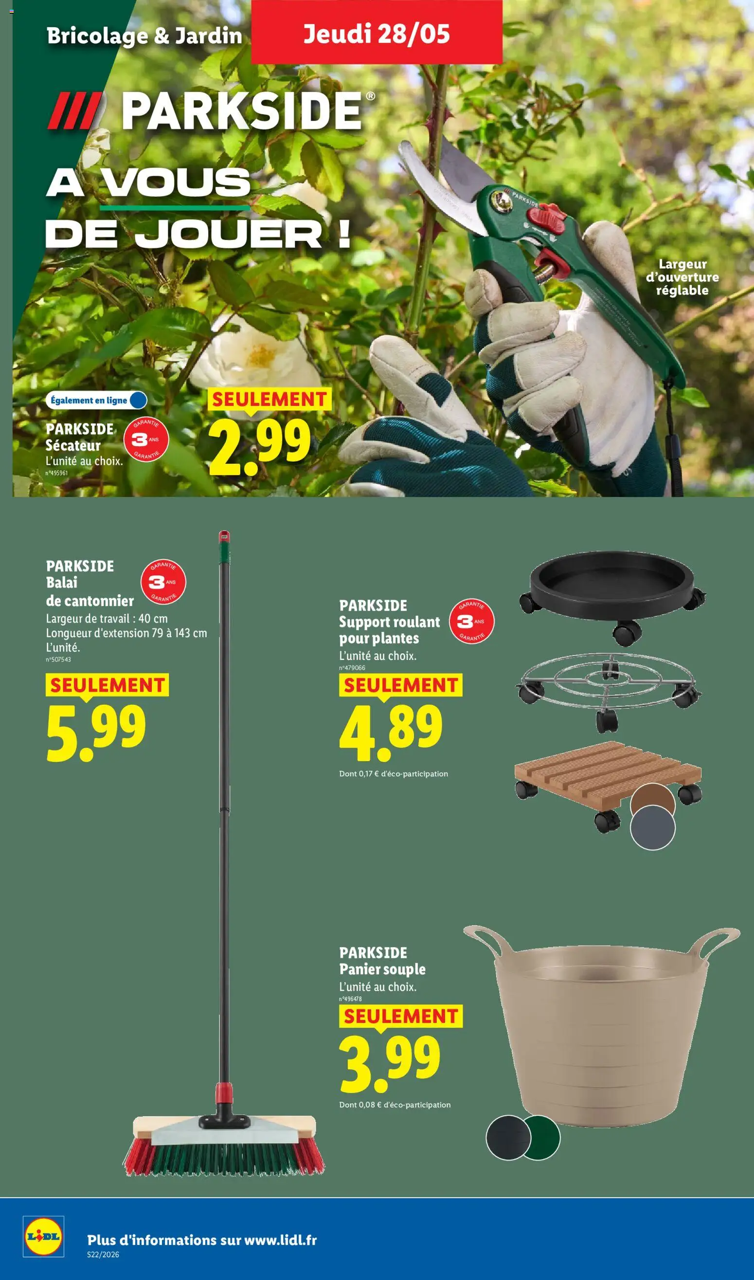 {H1} | Page: 38 | Produits: Plantes, Balai, Sécateur, Panier