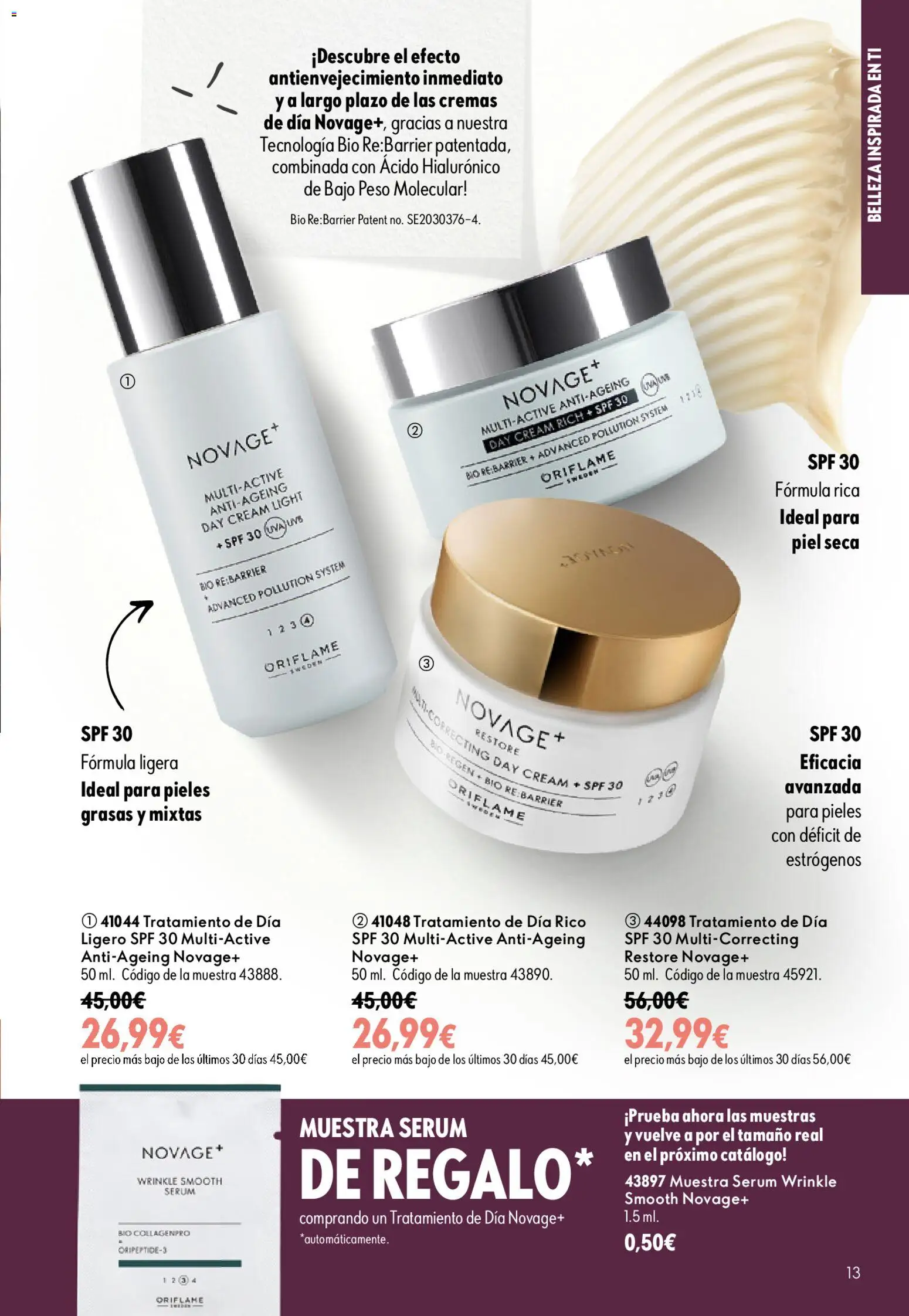 Oriflame - Catálogo Campaña 13 │ válido desde el 16/09/2026 | Página: 13 | Productos: Sérum, Peso