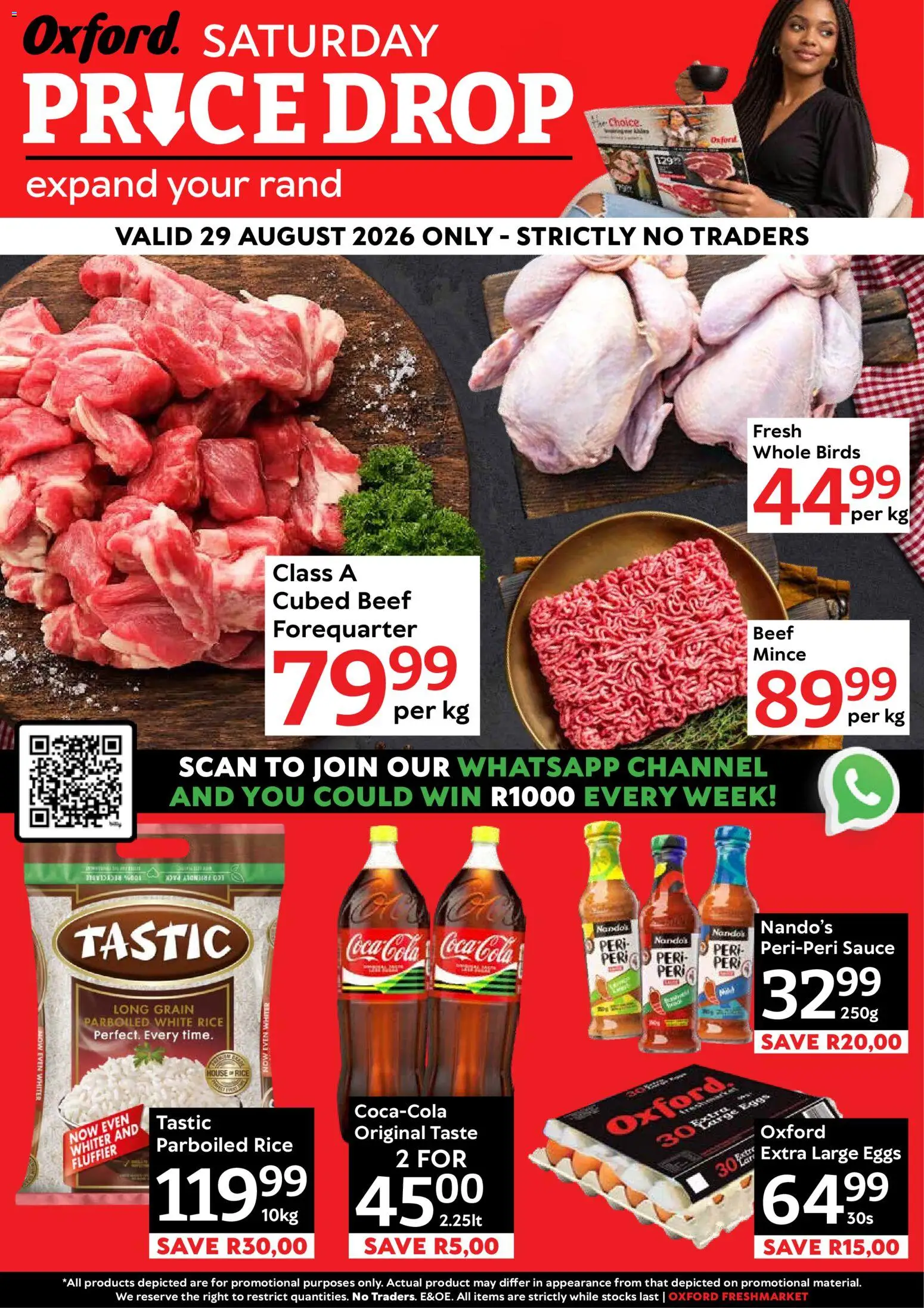 New Oxford Freshmarket catalogue – valid from 29/08/2026 | Page: 1 | Products: Eggs, Rice, Beef, Sauce