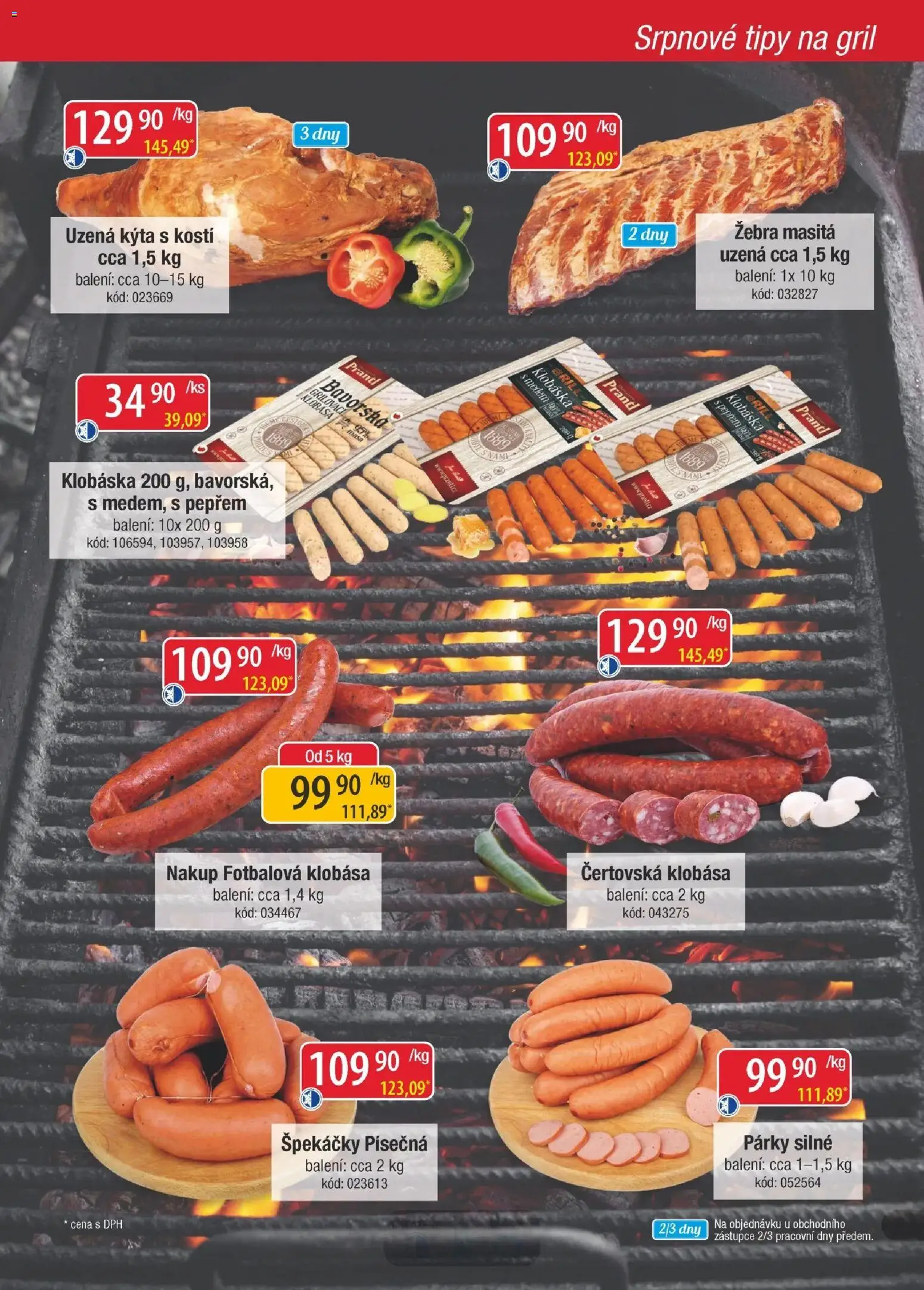 Astur & Qanto leták - Velkoobchod fresh 08/2026 od 01.08.2026 | Strana: 9 | Produkty: Párky, Špekáčky, Gril, Kýta
