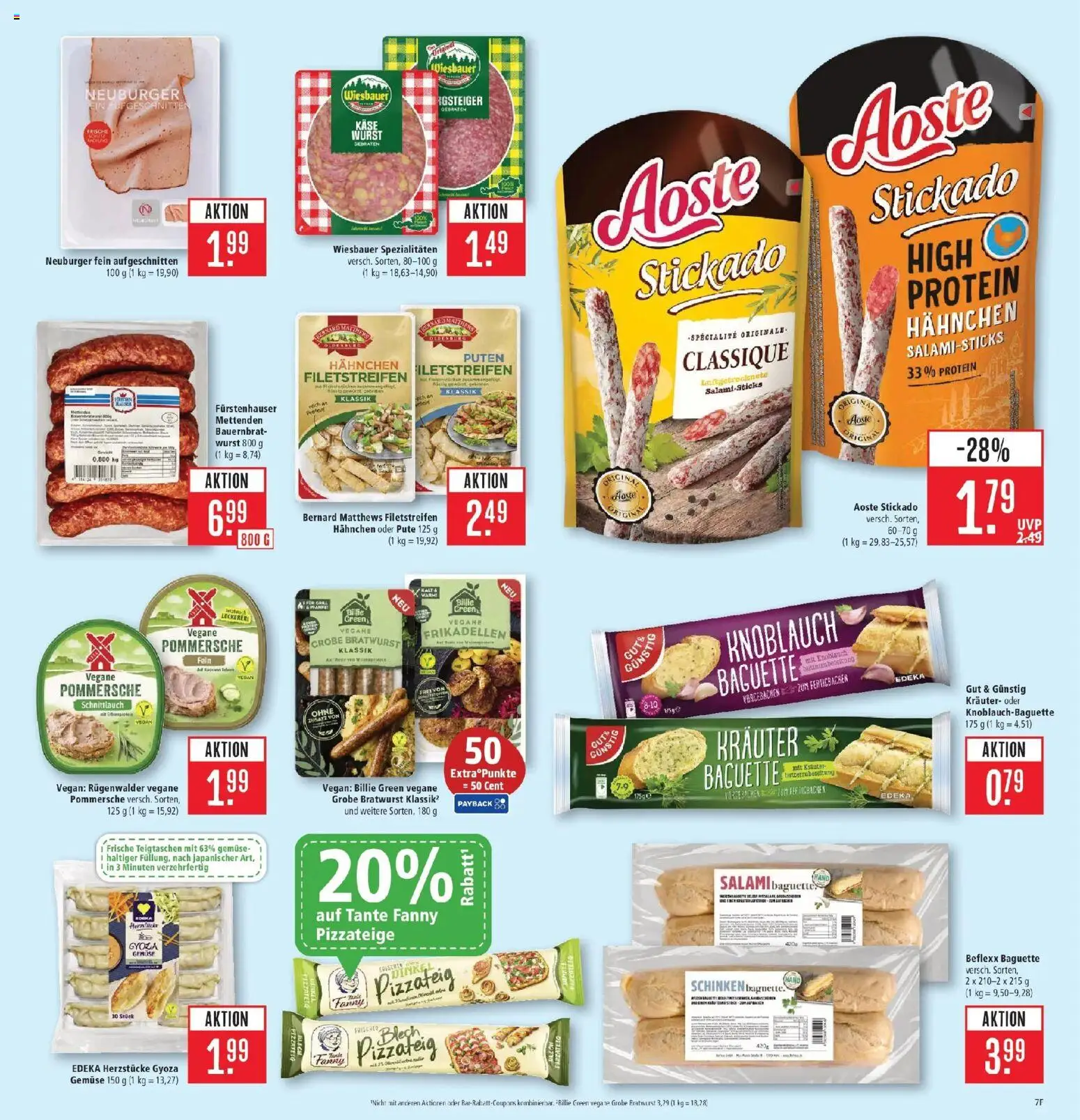 Marktkauf Prospekt Friedrichshafen (ab 03.08.2026) » Angebote online | Seite: 7 | Produkte: Pute, Baguette, Gemüse, Salami