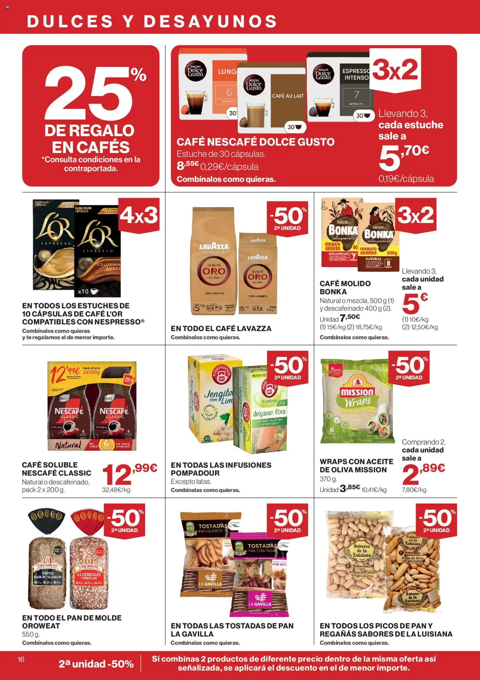 Supercor folleto │ válido desde el 28/10/2026 | Página: 16 | Productos: Café, Café molido, Té, Dulces