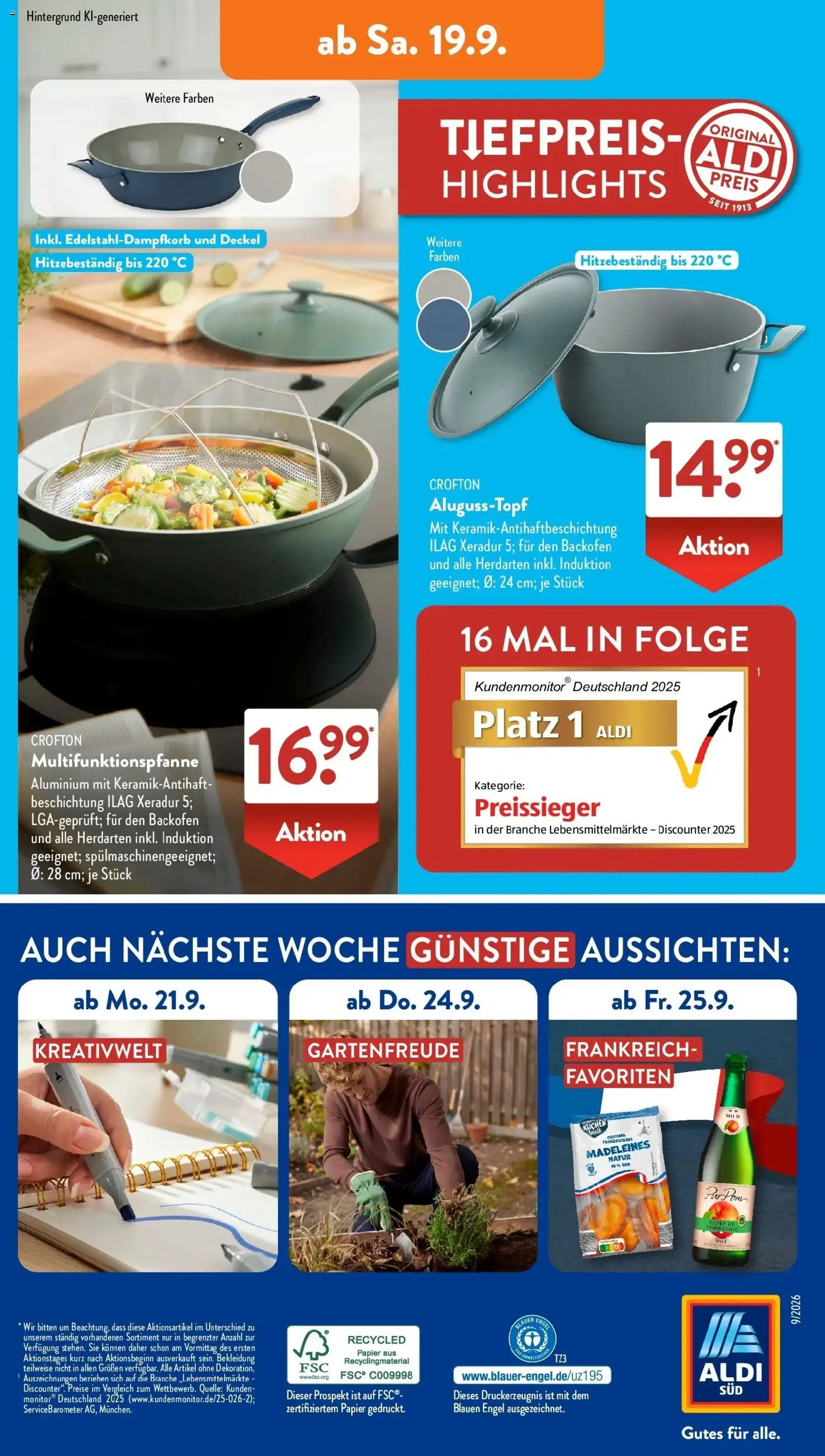 Aldi Süd Aktueller Prospekt (ab 14.09.2026) zum Blättern | Seite: 26 | Produkte: Bekleidung, Backofen, Madeleines, Kuchen