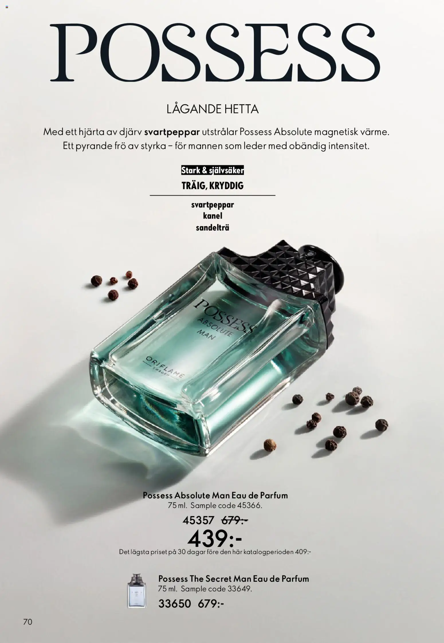 Oriflame reklamblad aktuell från 01.04.2026 | Sida: 70 | Produkter: Frö, Kanel