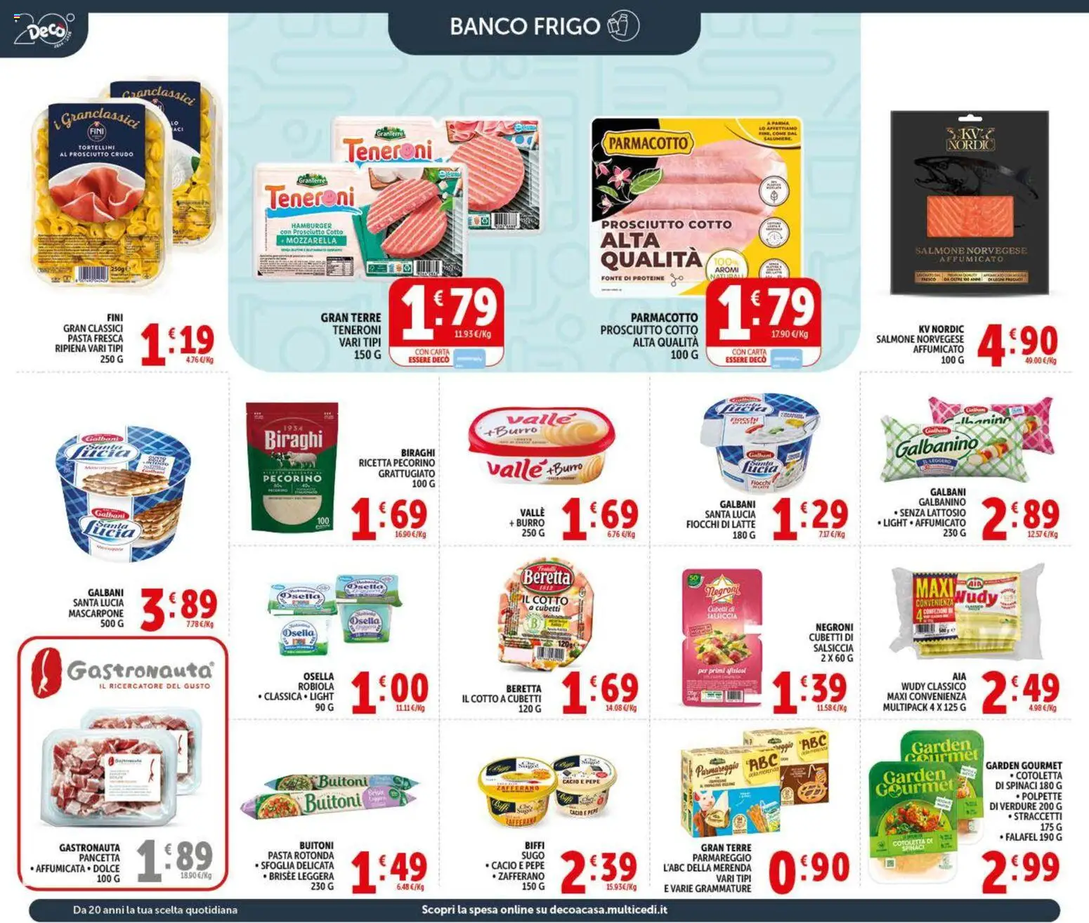 Volantino Decò del 20.05.2026 | Pagina: 10 | Prodotti: Fiocchi, Salsiccia, Burro, Mascarpone