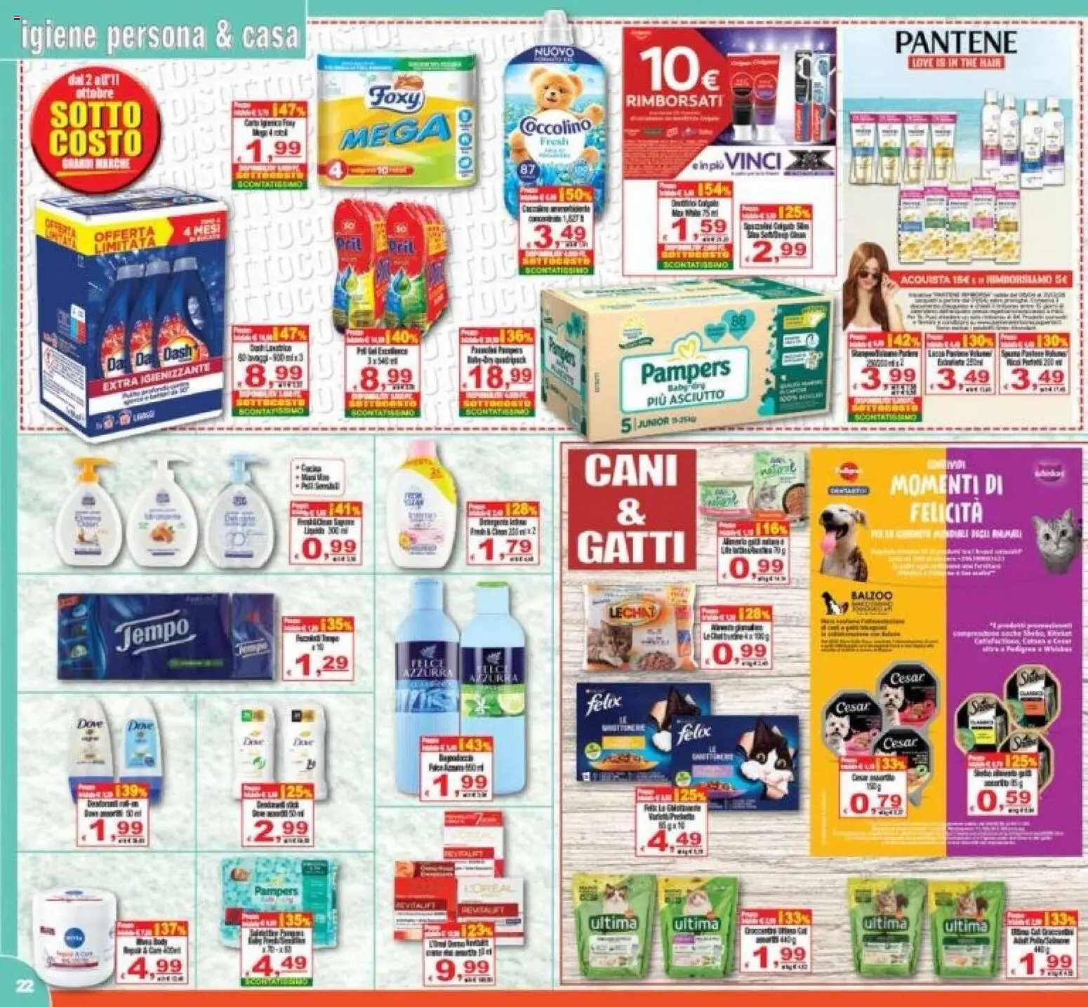 Volantino CTS del 02/10/2026 | Pagina: 22 | Prodotti: The, Pampers