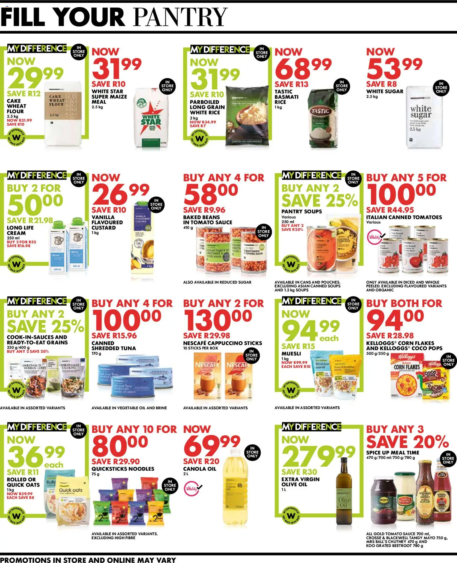 New Woolworths catalogue – valid from 24/08/2026 | Page: 8 | Products: Corn, Vanilla, Tomato sauce, Cream