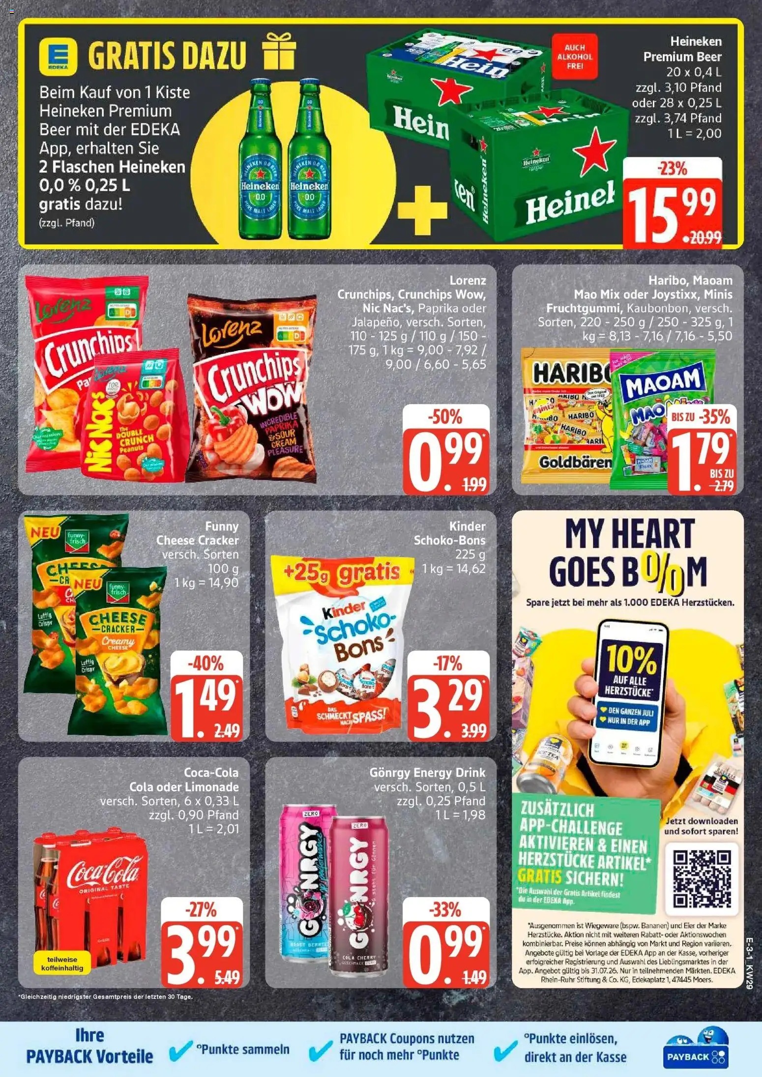 Edeka Prospekt Mölln – gültig ab 13.07.2026 | Seite: 4 | Produkte: Coca cola, Eier, Bananen, Heineken