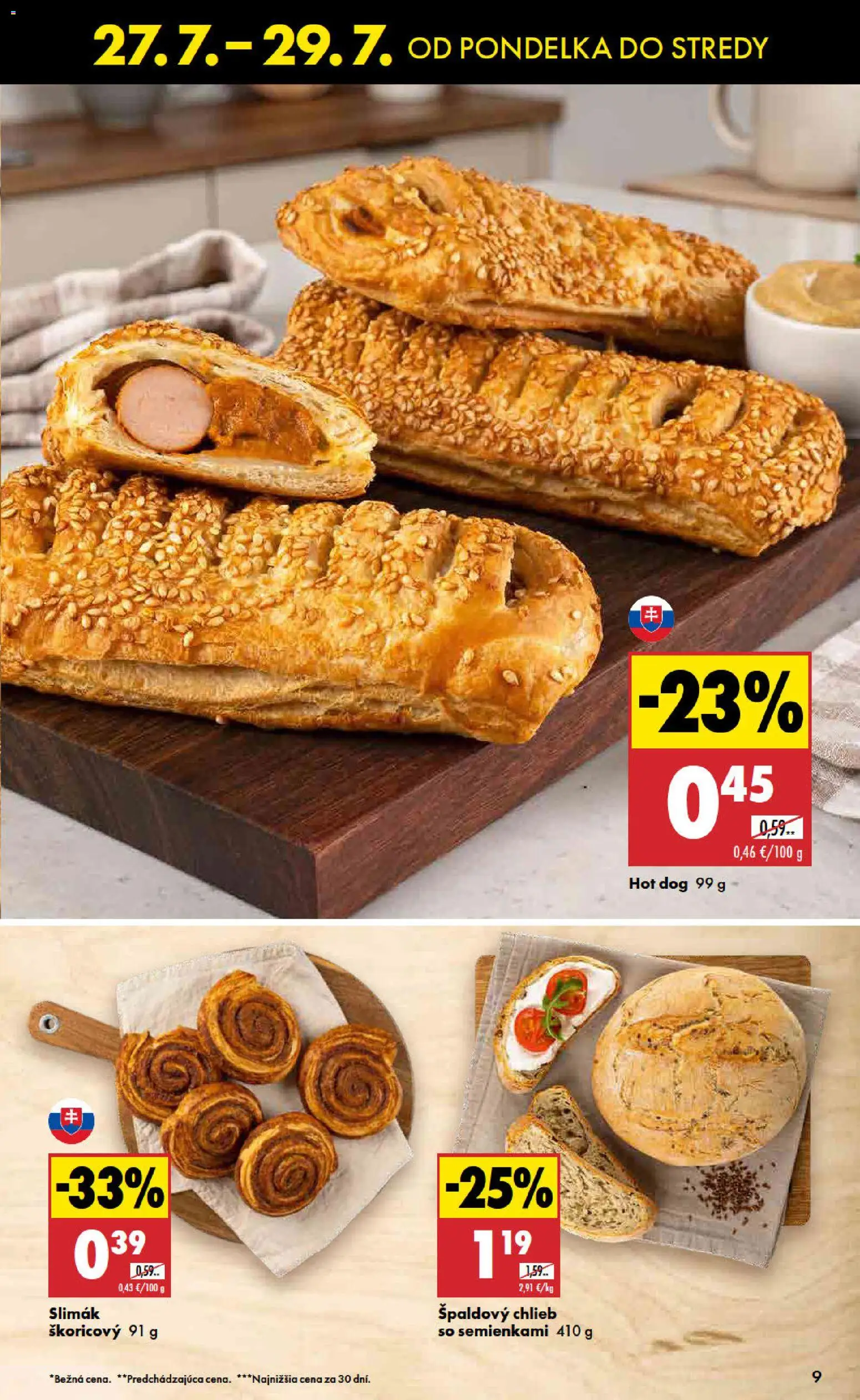 Nové Biedronka akcie – leták je platný od 27.07.2026 | Strana: 9 | Produkty: Chlieb