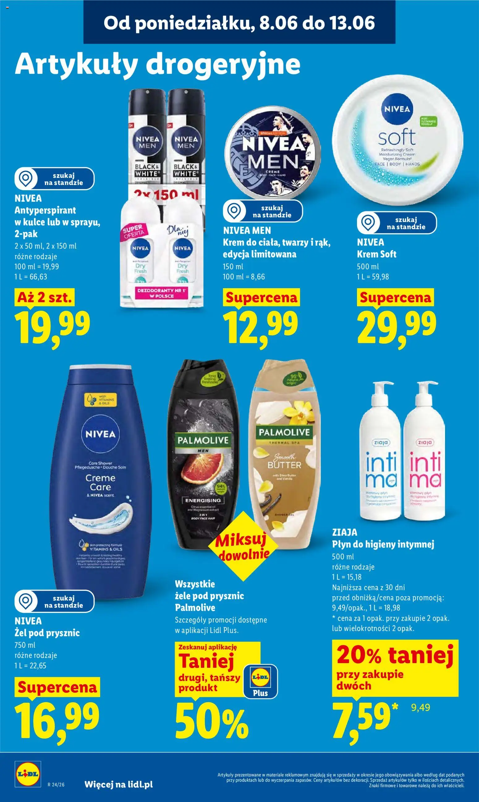 Lidl gazetka od 08.06.2026 | Strona: 80 | Produkty: Prysznic, Żel pod prysznic, Krem, Antyperspirant