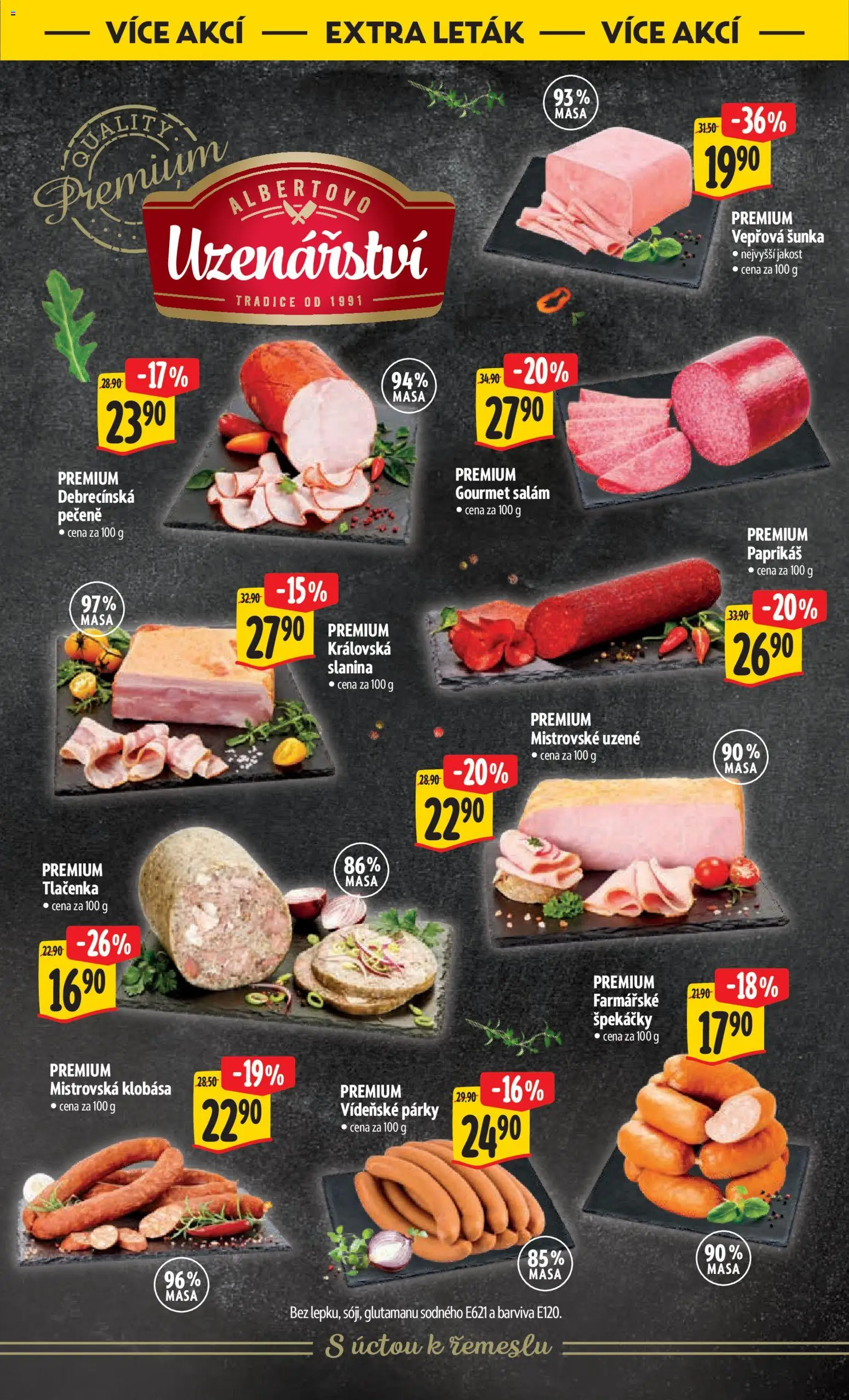 Albert leták - Hypermarket od 15.04.2026 | Strana: 40 | Produkty: Šunka, Vídeňské párky, Párky, Slanina