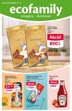 Ecofamily akciós újság - amely érvényes a következő dátumtól: 2026.09.17.