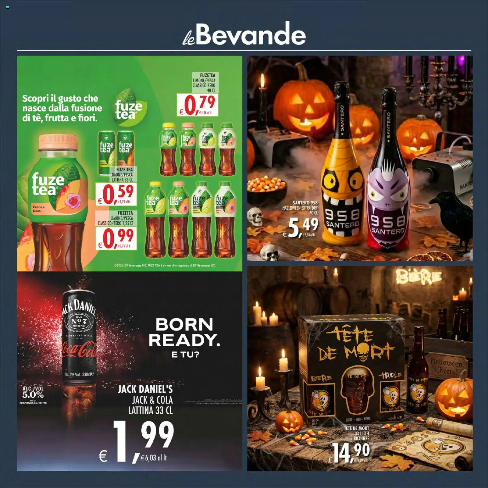 Volantino Decò del 23/10/2026 | Pagina: 35 | Prodotti: Tè, Bevande, Jack Daniel’s, Bicchiere
