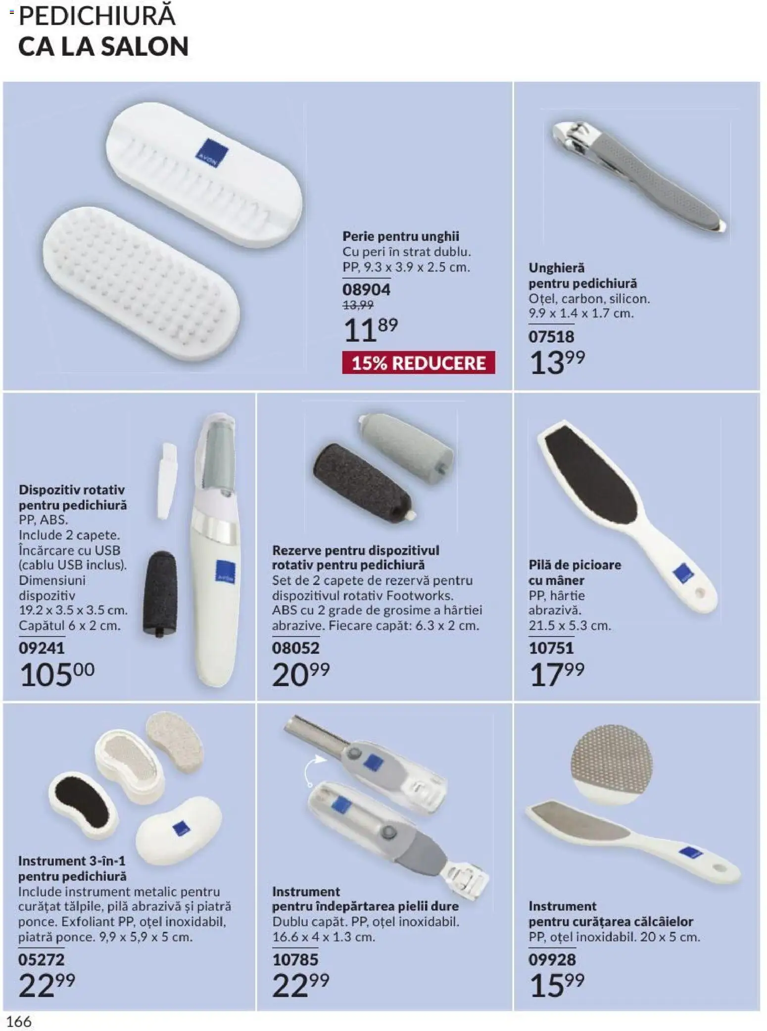 Noul catalog Avon – valabil de la 01.09.2026 | Pagină: 166 | Produse: Cablu USB, Exfoliant, Usb, Mâner