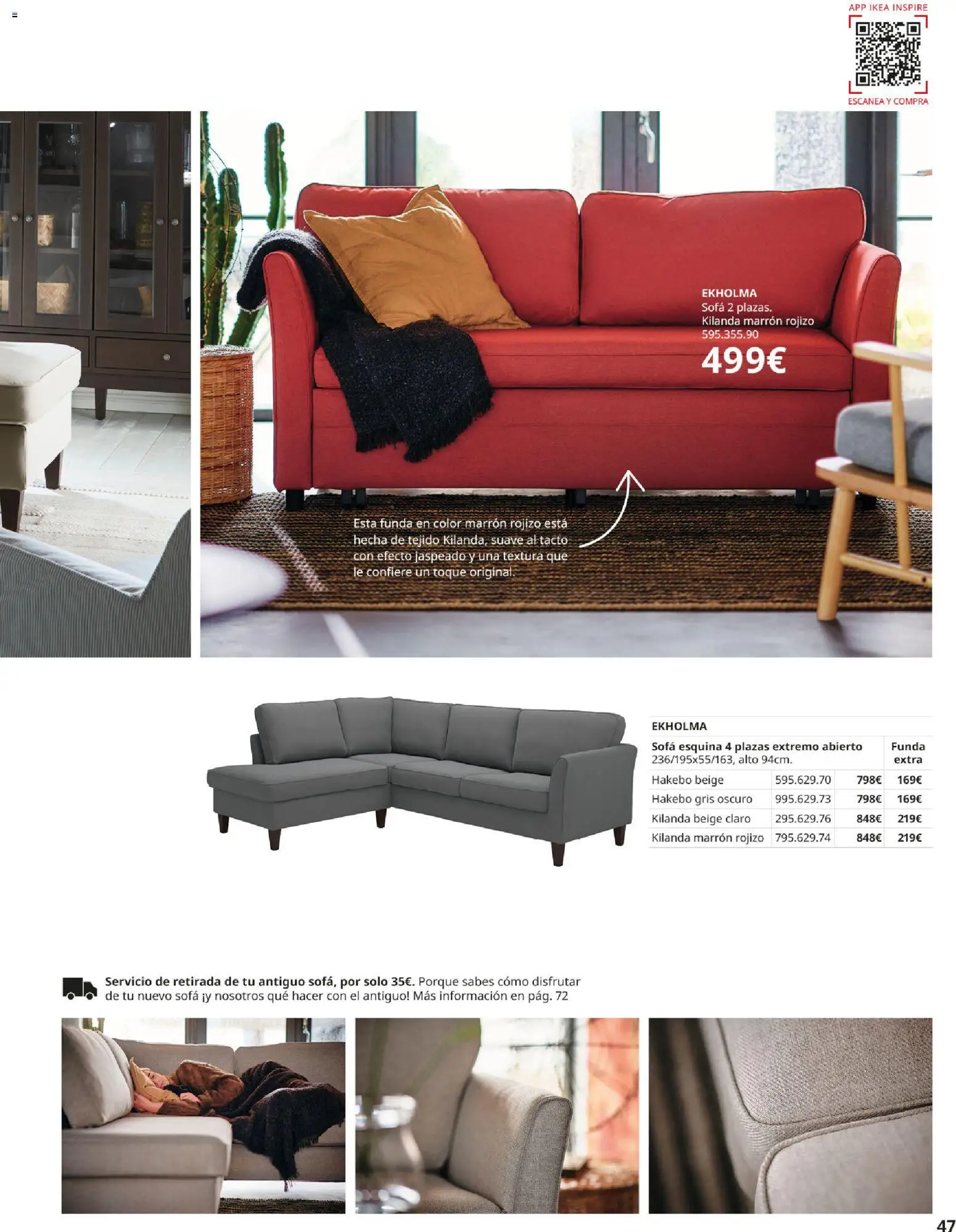 Catálogo IKEA Sofás │ válido desde el 07.05.2026 | Página: 47 | Productos: Funda, Sofá