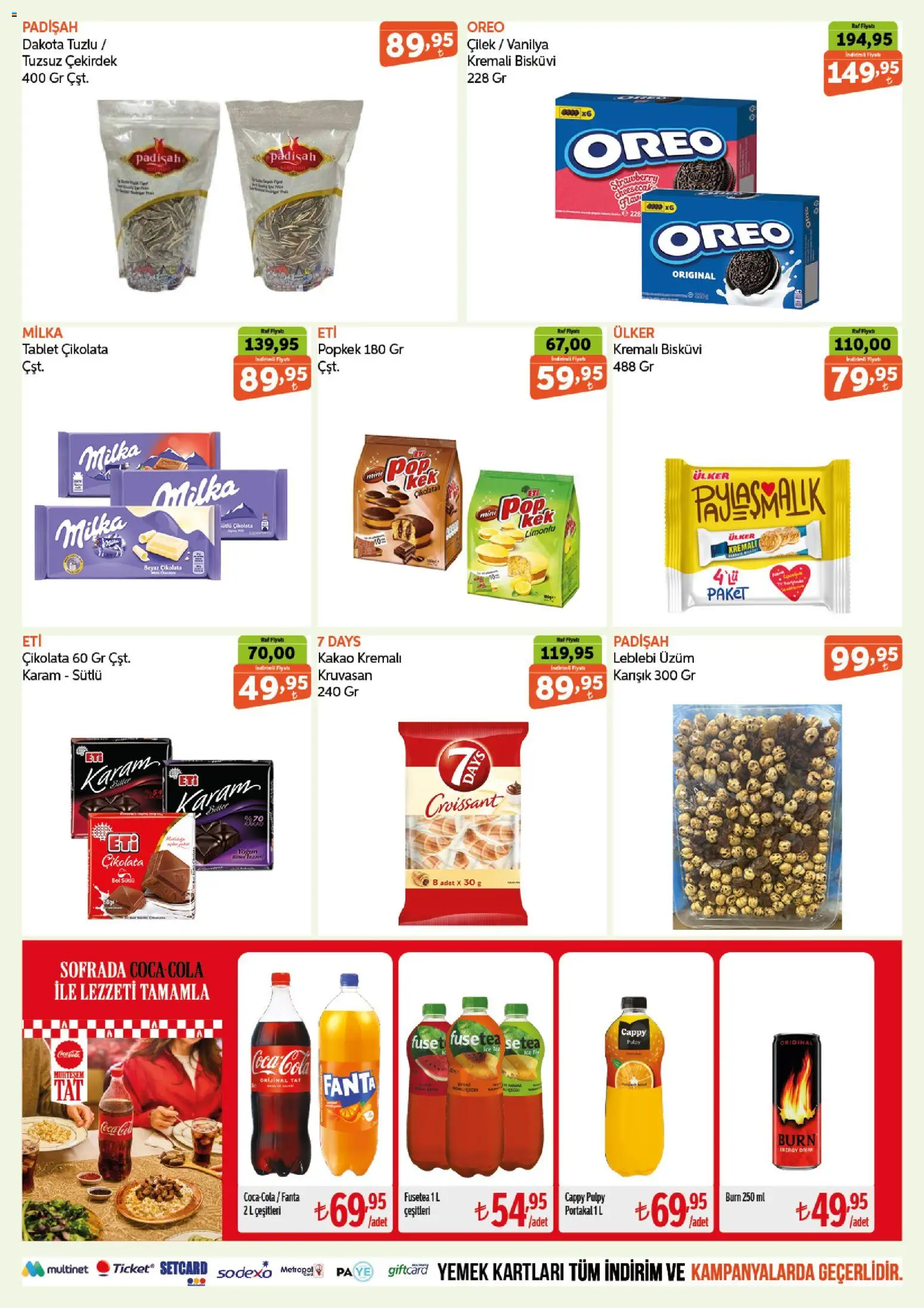Biçen Market Katalog - 06 Ekim 2026 tarihinden itibaren geçerlidir | Sayfa: 8 | Ürünler: Raf, Çikolata, Tablet, Fanta