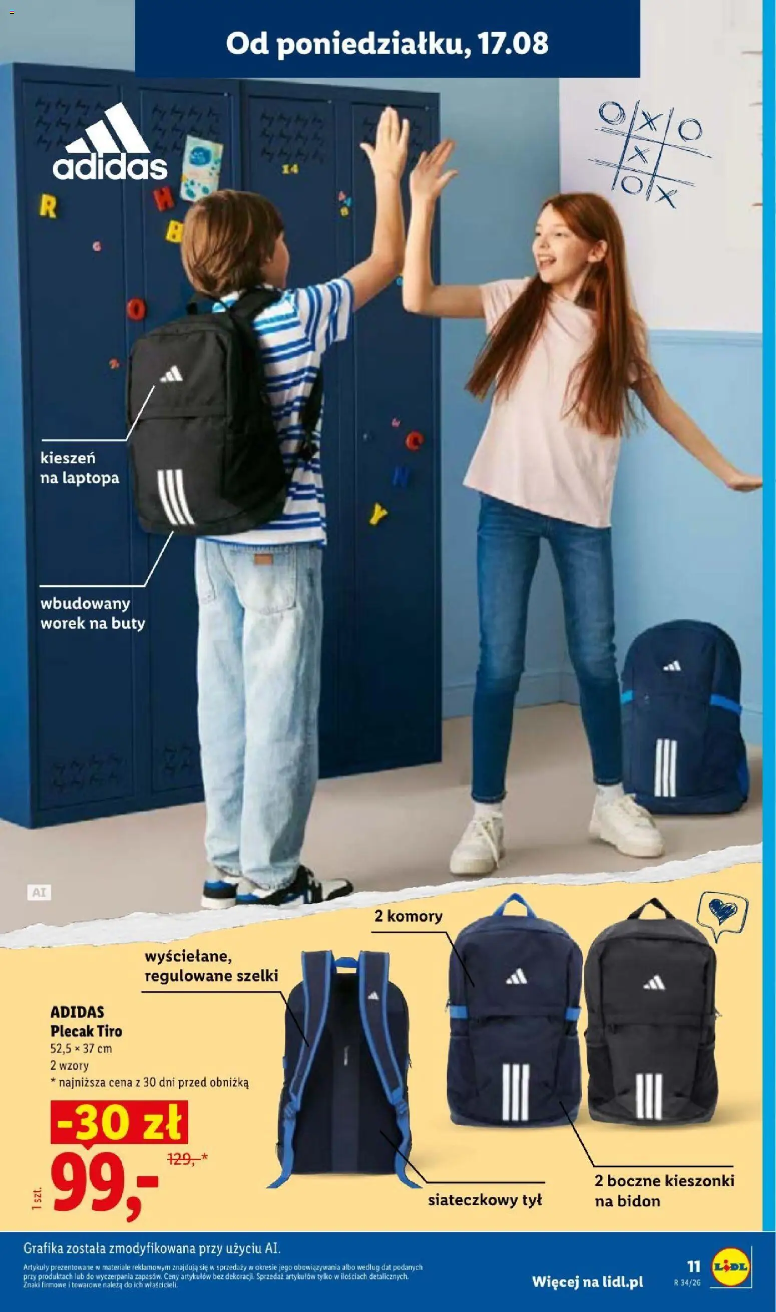 Lidl gazetka od 17.08.2026 | Strona: 11 | Produkty: Buty, Plecak