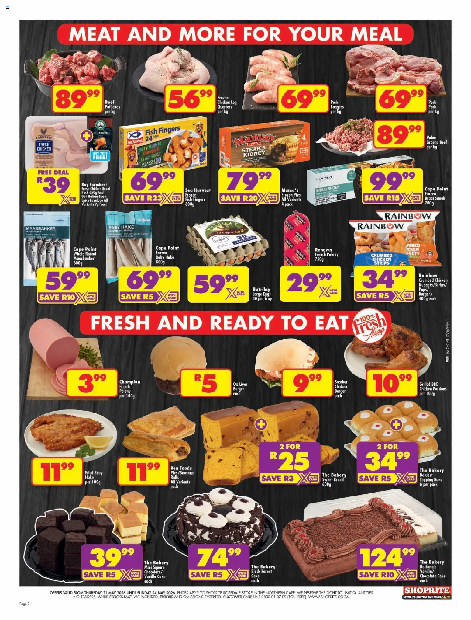 New Shoprite catalogue – valid from 21.05.2026 | Page: 2 | Products: Drone, Steak, Pork, Sausage