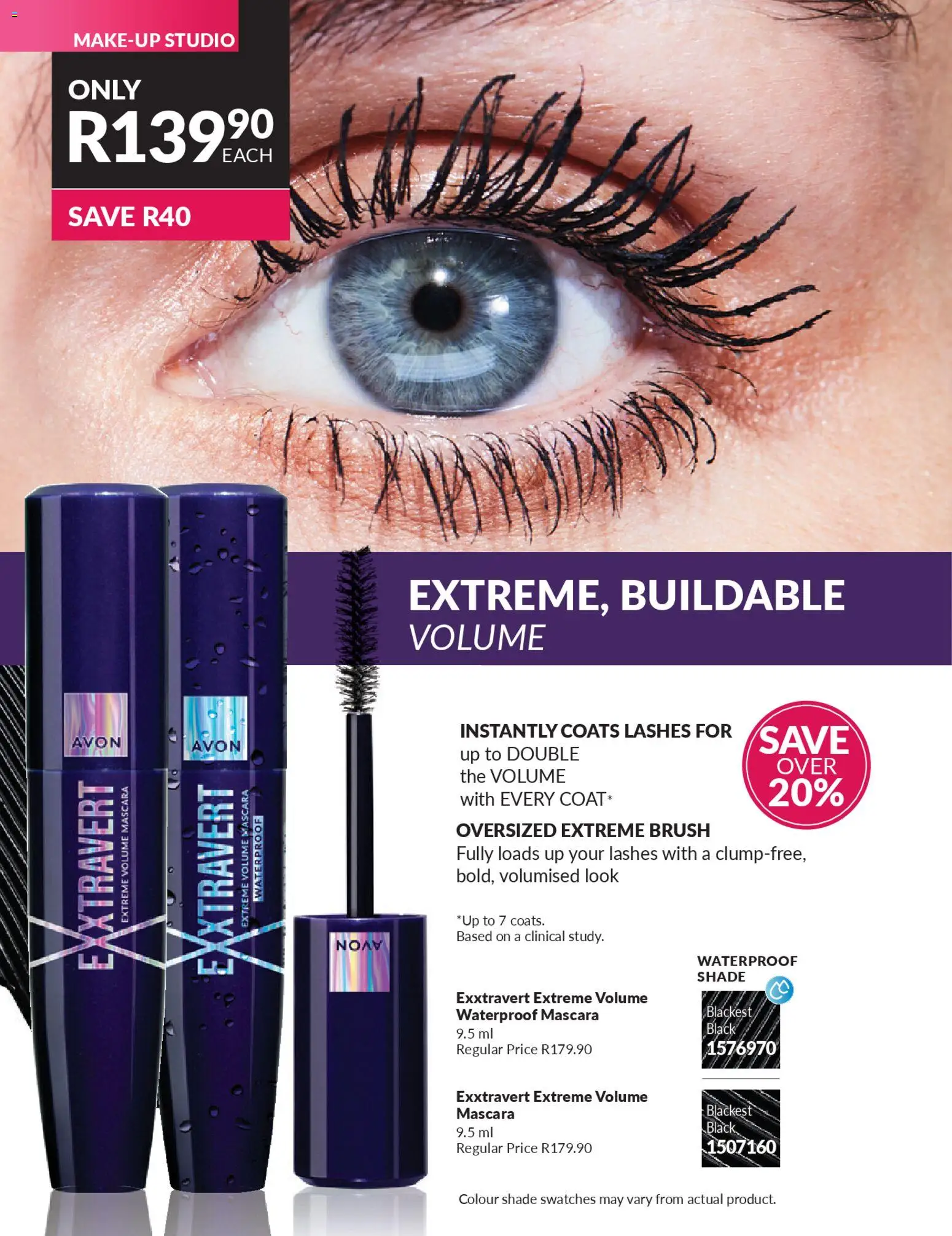 New Avon catalogue – valid from 01.04.2026 | Page: 80 | Products: Brush, Mascara