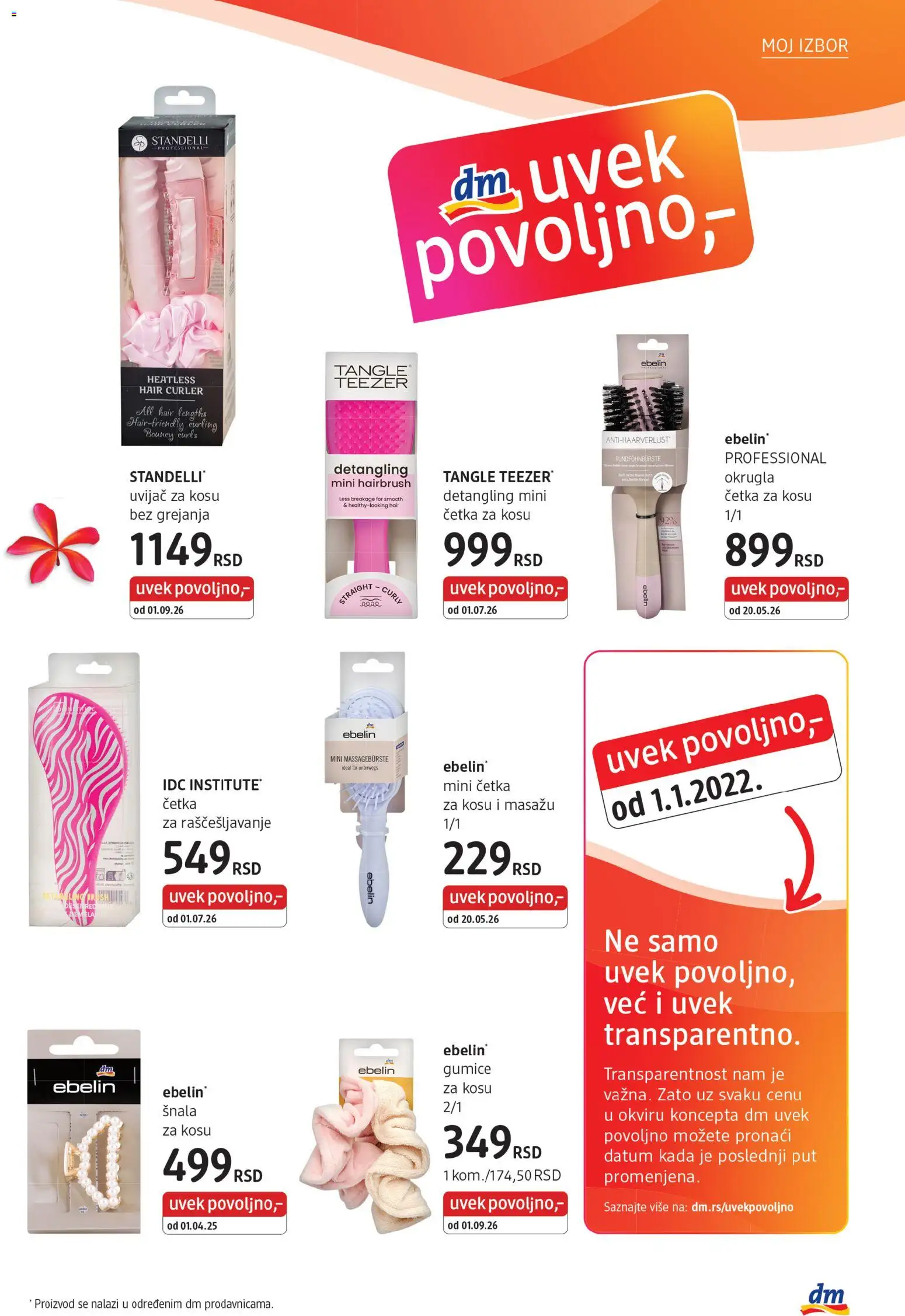 DM Drogerie katalog - važi od 01.09.2026 | Strana: 7 | Proizvode: Cetka za kosu, Četka