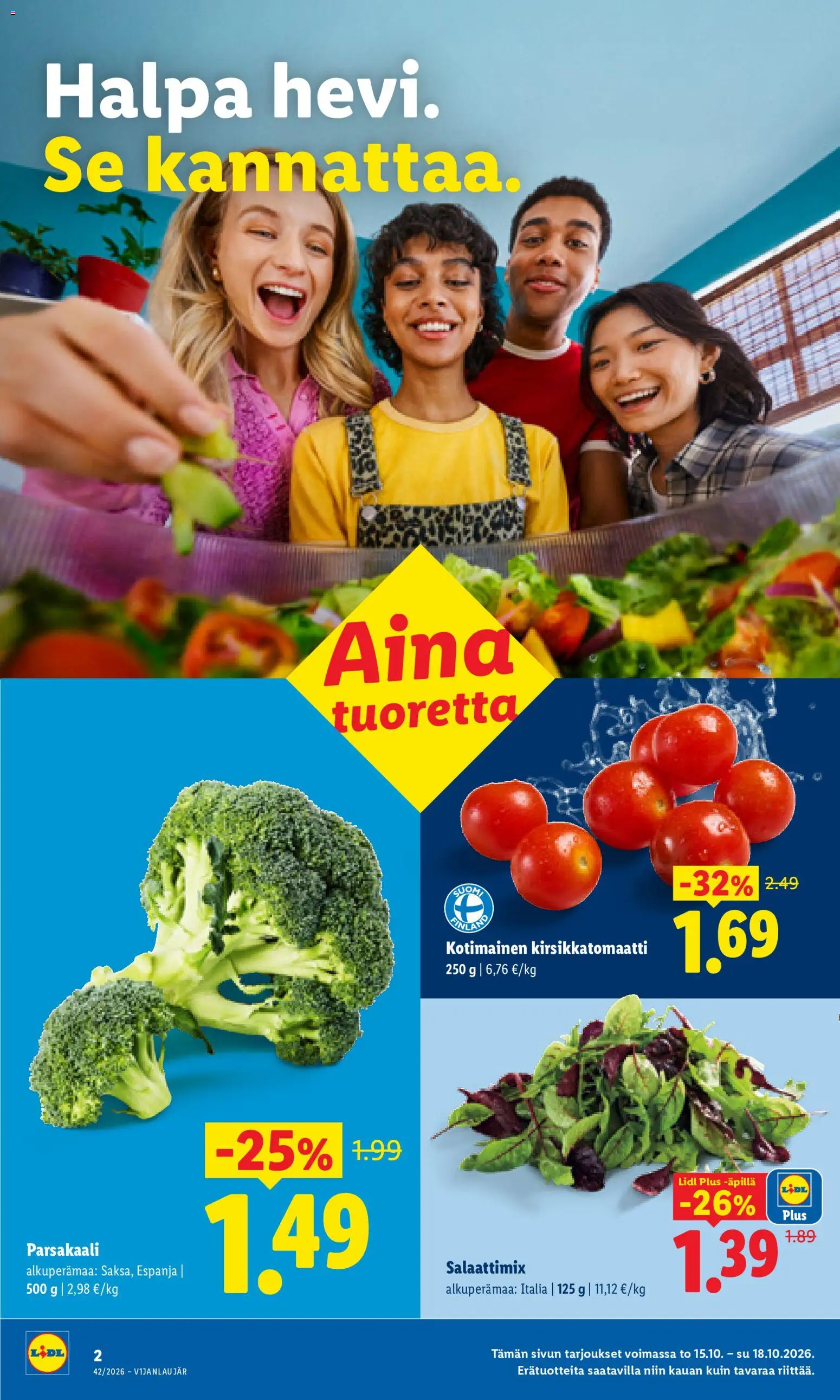 Lidl tarjoukset Helsinki – voimassa 15/10/2026 alkaen | Sivu: 2
