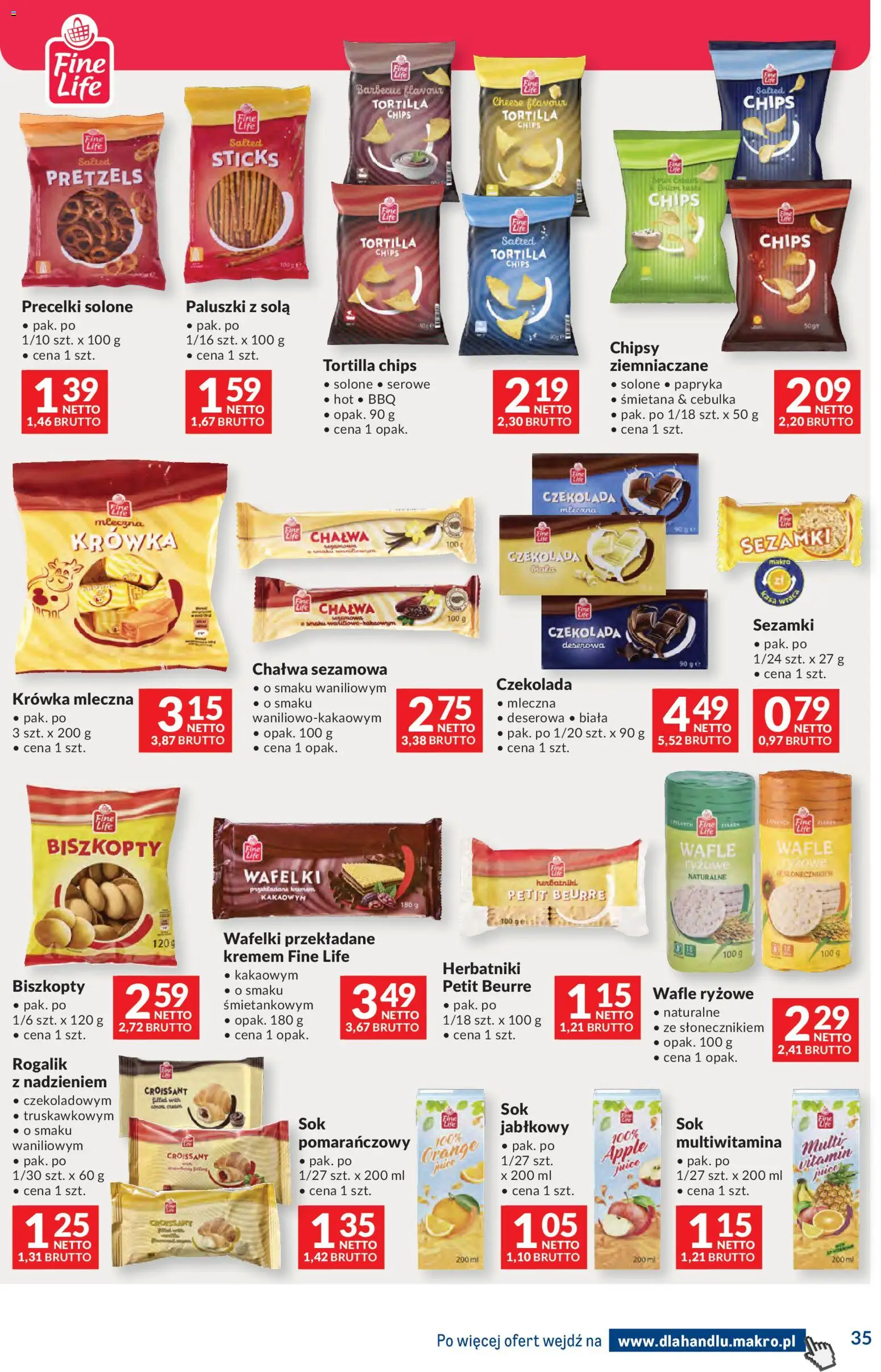 Makro gazetka - Dystrybucja do sklepów od 01.09.2026 | Strona: 35 | Produkty: Croissant, Wafle, Krowka, Paluszki