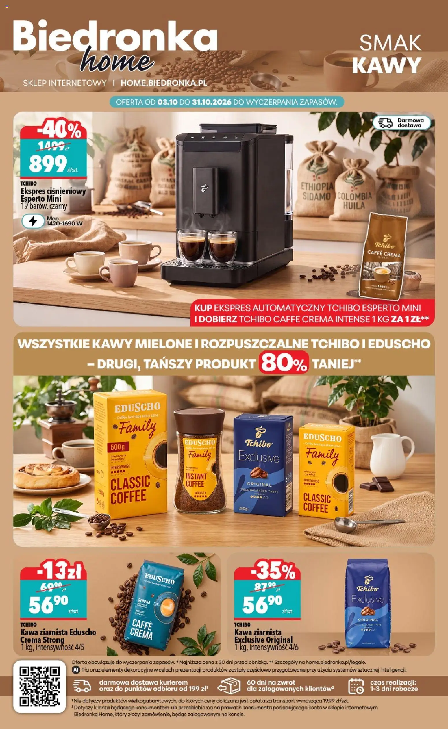 Biedronka Polsko leták - Home od 03.10.2026 | Strana: 4 | Produkty: Tchibo, Crema, Caffè crema