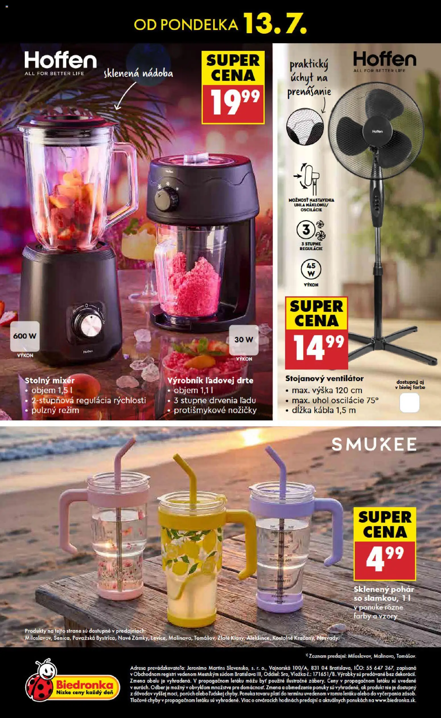Nové Biedronka akcie – leták je platný od 09.07.2026 | Strana: 48 | Produkty: Ventilátor, Mixér
