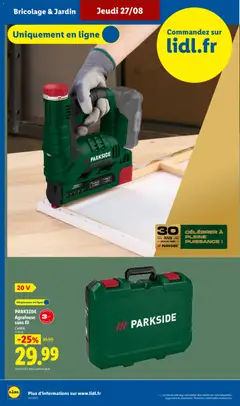 LIDL - Prévisualisation de PARKSIDE Agrafeuse sans fil, PARKSIDE Agrafeuse sans fil, L'unité. valide à partir de 27/08/2026 | Page: 6