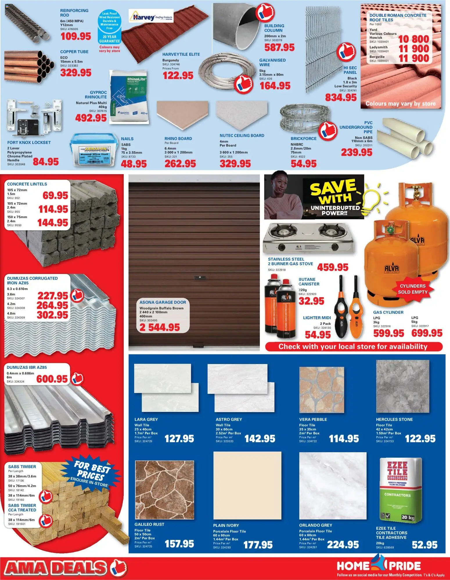 New Cashbuild catalogue – valid from 25.05.2026 | Page: 2 | Products: Stove, Iron, Box, Tiling