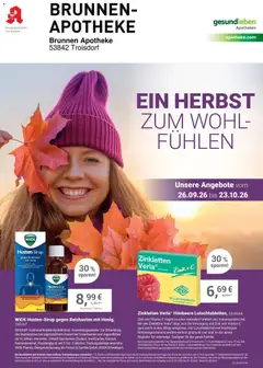Angebote - Ihre Apotheke vor Ort: Jetzt alle Angebote auch online entdecken! ab 26.09.2026 gültig