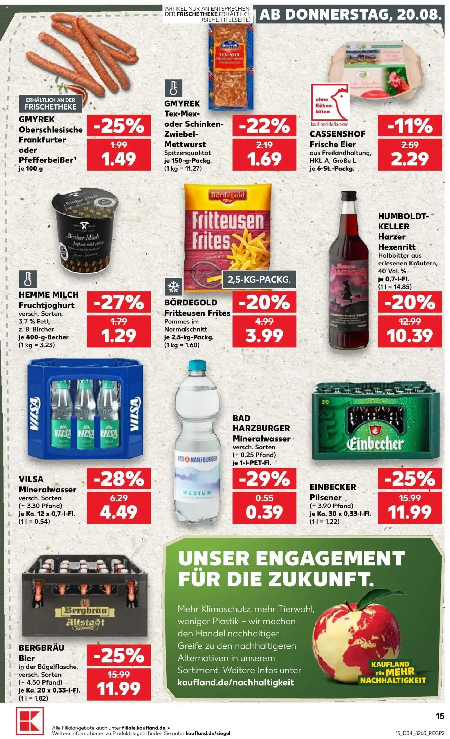 Prospekt Kaufland ab 17.08.2026 » Angebote Online zum Blättern | Seite: 26 | Produkte: Bier, Fruchtjoghurt, Mineralwasser, Schinken