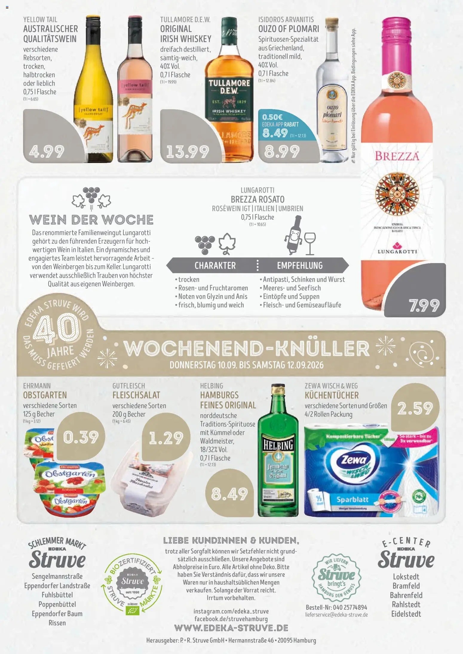 Edeka Struve Prospekt – gültig ab 07.09.2026 | Seite: 17 | Produkte: Wurst, Schinken, Fleisch, Whiskey
