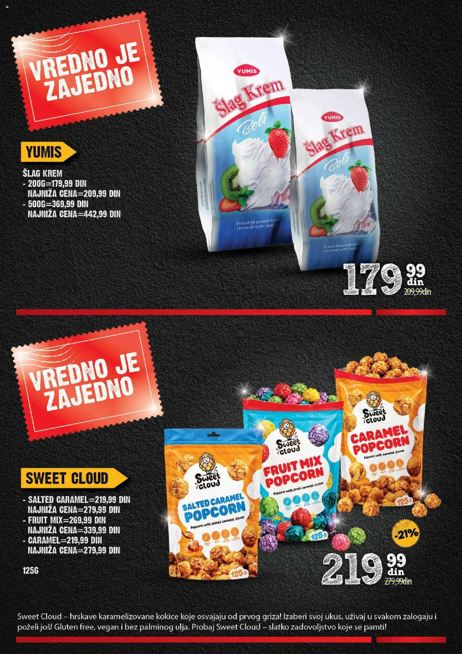 Idea katalog - važi od 26.10.2026 | Strana: 22 | Proizvode: Kokice, Šlag krem, Popcorn, Krem