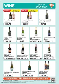 Preview of Booker Wholesale - Autumn 2026 valid from 06/10/2026 | Page: 108 | Products: Moët, Prosecco, Wine, Champagne