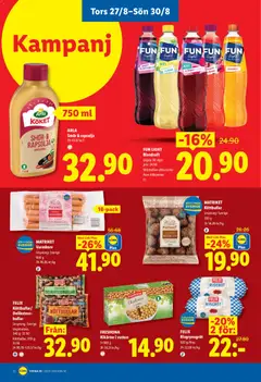 FELIX Köttbullar/Delikatessbullar, Ursprung: Sverige Vegetariska, Köttbullar, 420 g: 51.90 - Förhandsvisning av reklamblad från butik Lidl aktuell från 24/08/2026 | Sida: 25