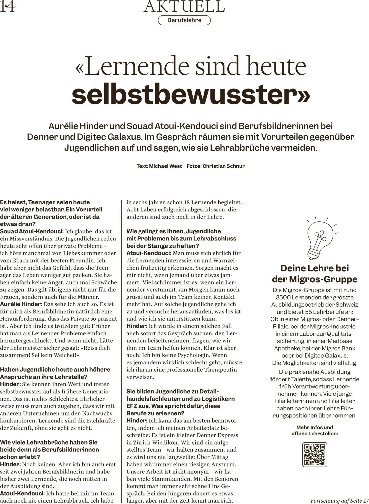 Migros aktionen Magazin – gültig ab 06.05.2026 | Seite: 14 | Produkte: Bilden, Fall