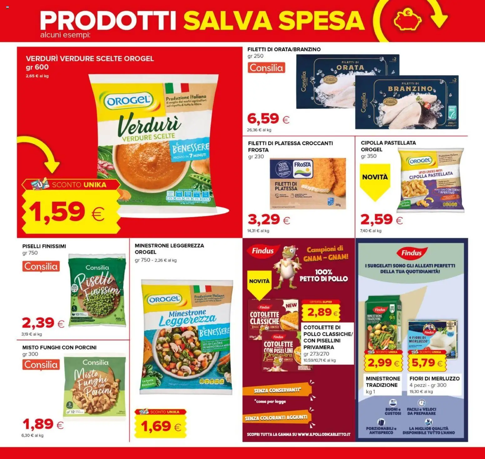 Volantino Tigre del 08/10/2026 | Pagina: 10 | Prodotti: Merluzzo, Orata, Funghi, Fiori