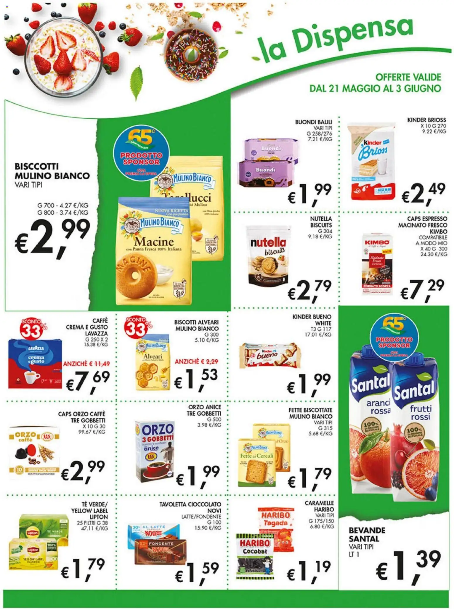 Volantino Coal del 21.05.2026 | Pagina: 12 | Prodotti: Cereali, Biscotti, Nutella, Fette biscottate
