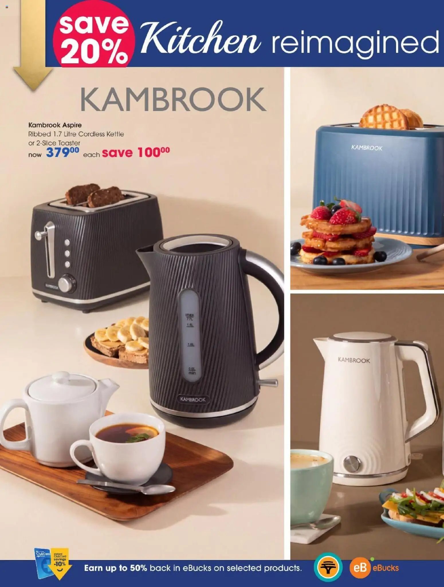 New Clicks catalogue – valid from 27/10/2026 | Page: 94 | Products: Kettle, Toaster