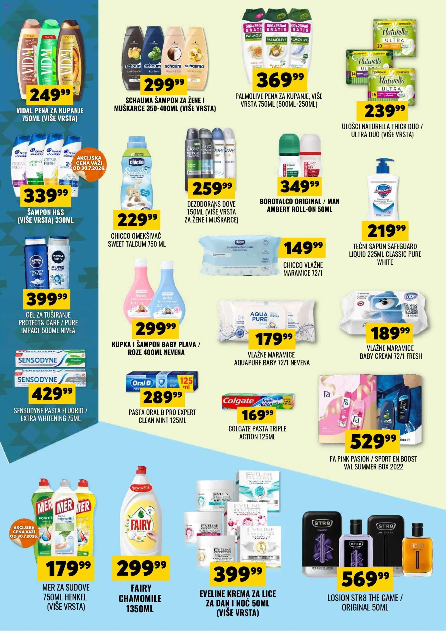Tekijanka katalog - važi od 29.07.2026 | Strana: 14 | Proizvode: Nivea, Sapun, Pena za kupanje, Borotalco