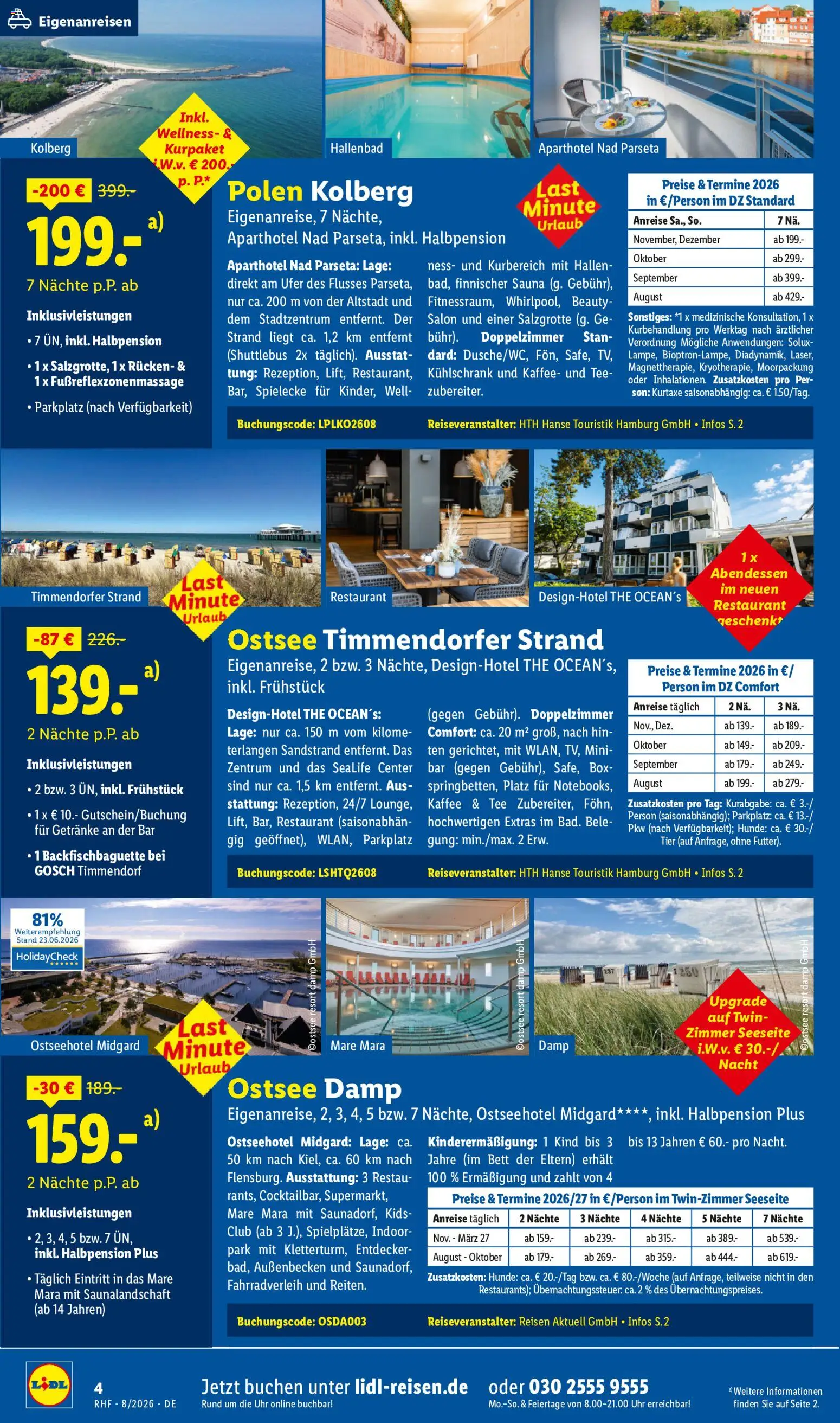 Lidl Reisen Prospekt – gültig ab 29.07.2026 | Seite: 4 | Produkte: Bett, Box, Kühlschrank, Tee