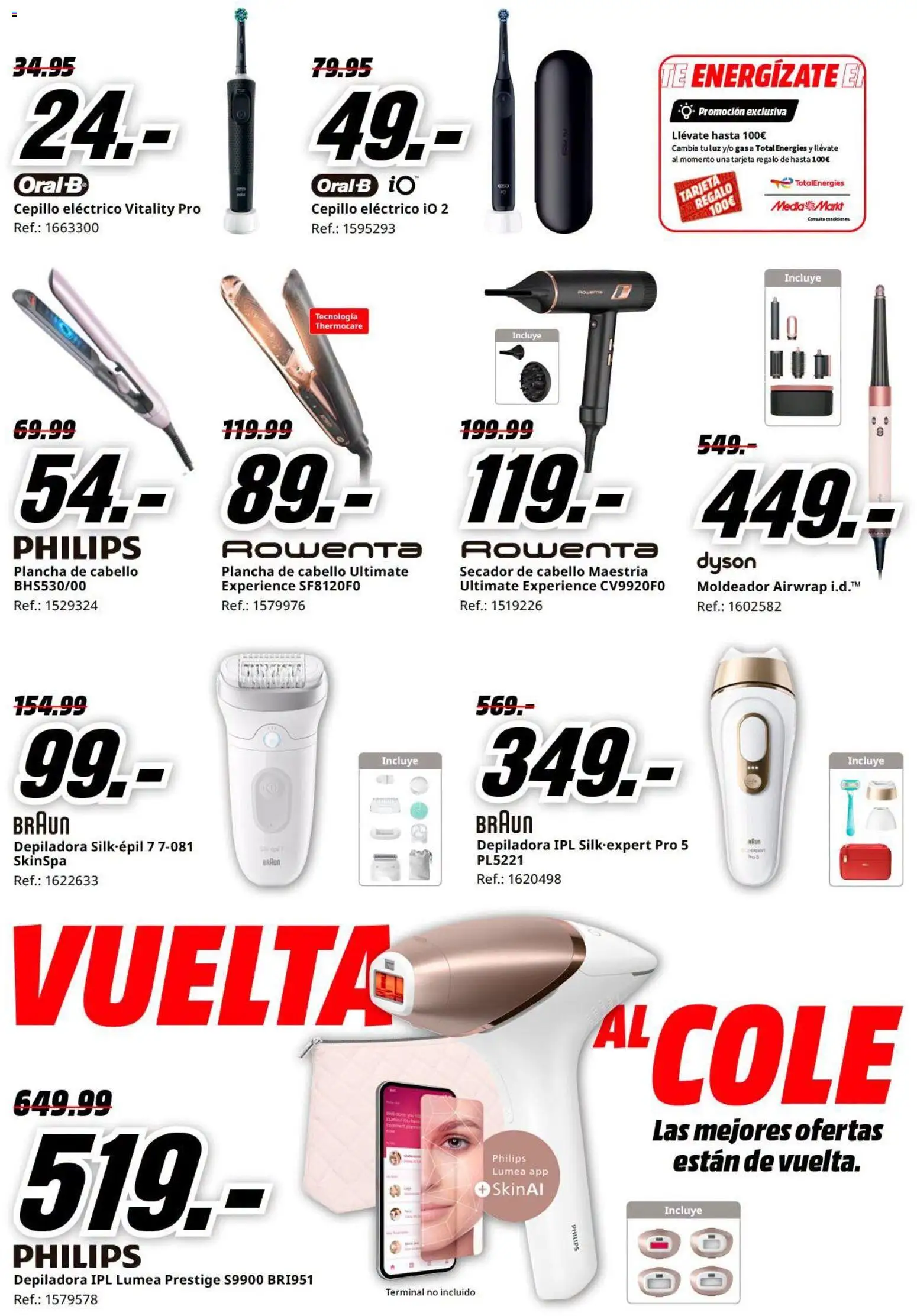 Media Markt Vuelta al Cole │ válido desde el 26/08/2026 | Página: 20 | Productos: Cepillo, Plancha, Depiladora