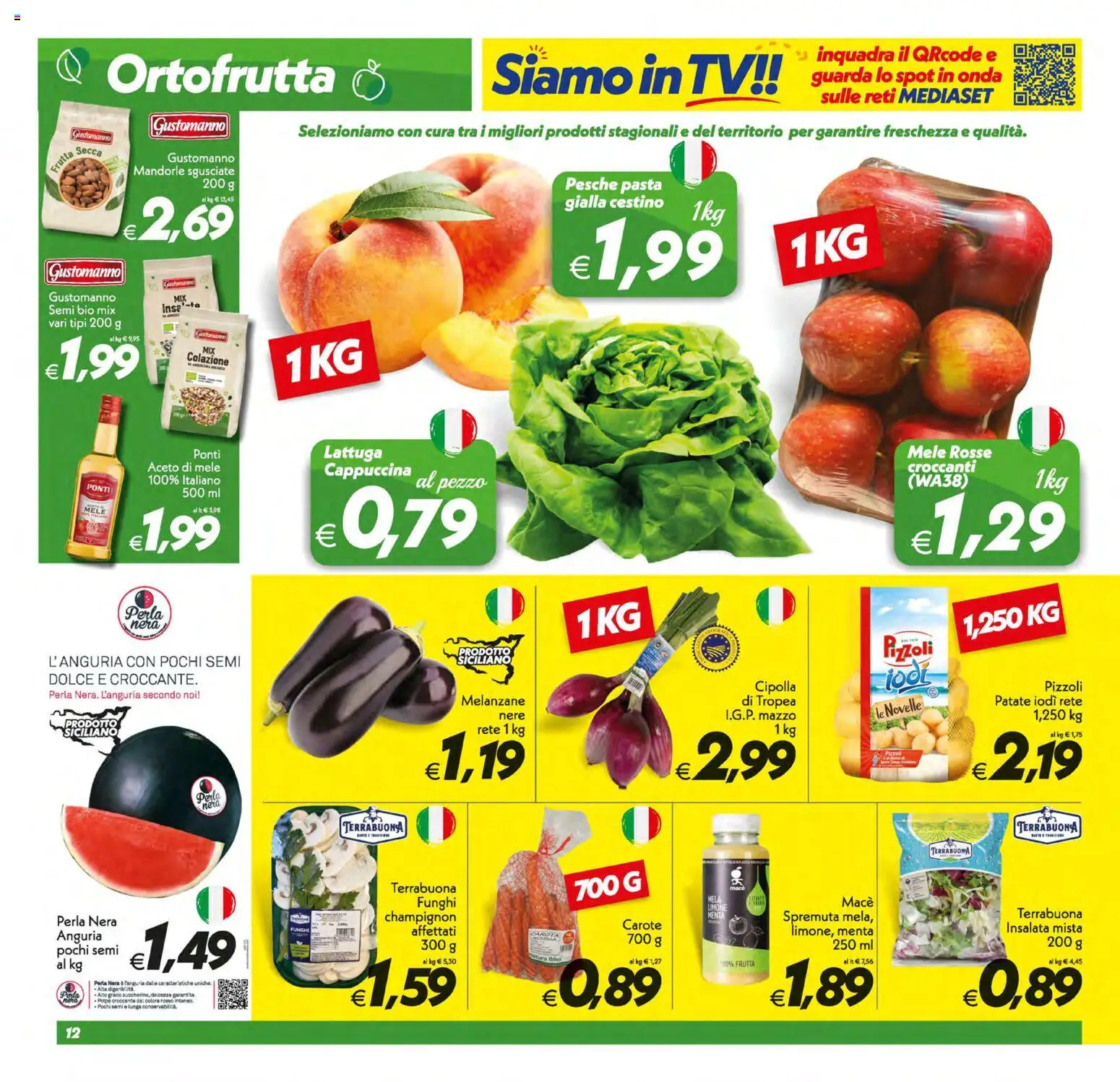 Volantino SuperConveniente del 09.06.2026 | Pagina: 12 | Prodotti: Aceto di mele, Pasta, Aceto, Cestino