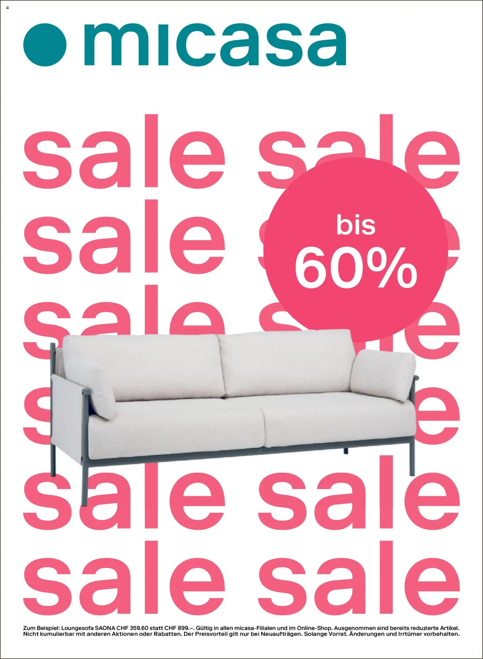 Migros aktionen Magazin – gültig ab 01.07.2026 | Seite: 34 | Produkte: Sofa