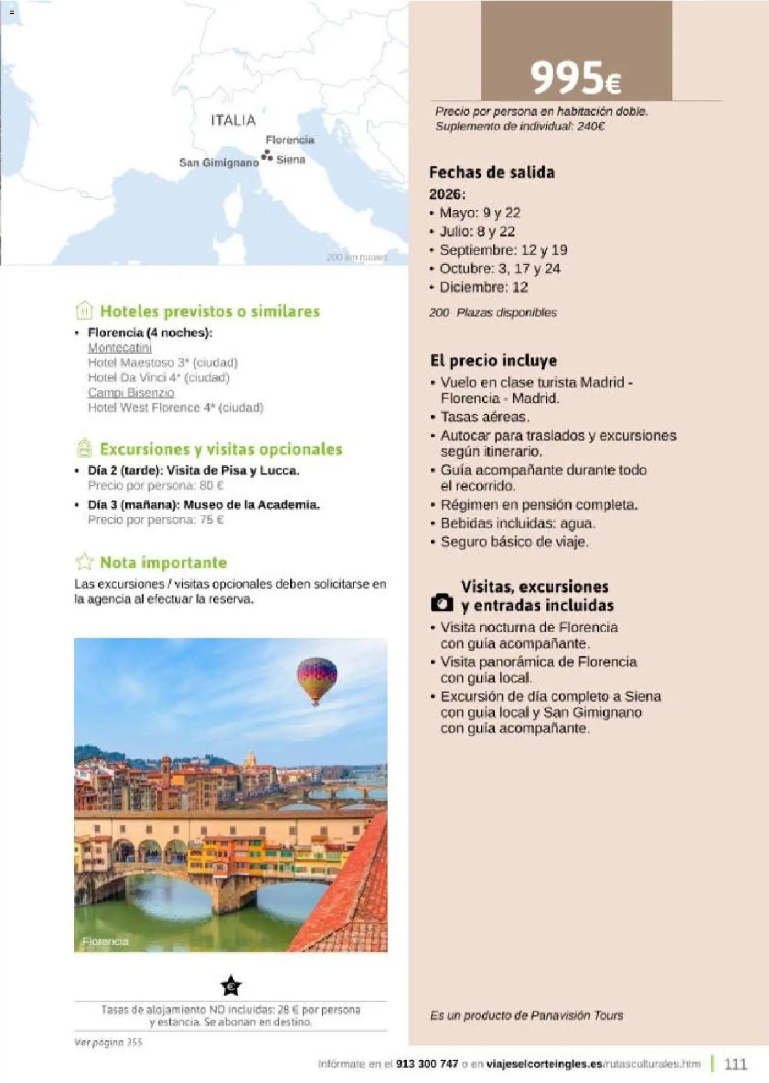 Viajes El Corte Inglés Rutas Culturales de la Comunidad de Madrid │ válido desde el 01.04.2026 | Página: 111